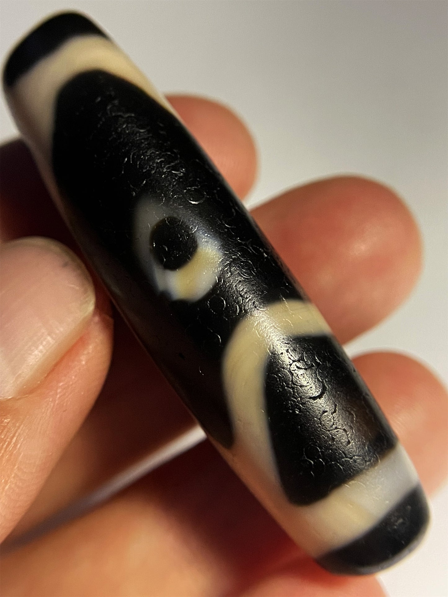Ancient Real Tibet Two Eyes Dzi Bead Amulet Pendant Himalayan Agate Pure Special 2 Eyed Gzi Old Antique Genuine Talisman Bracelet