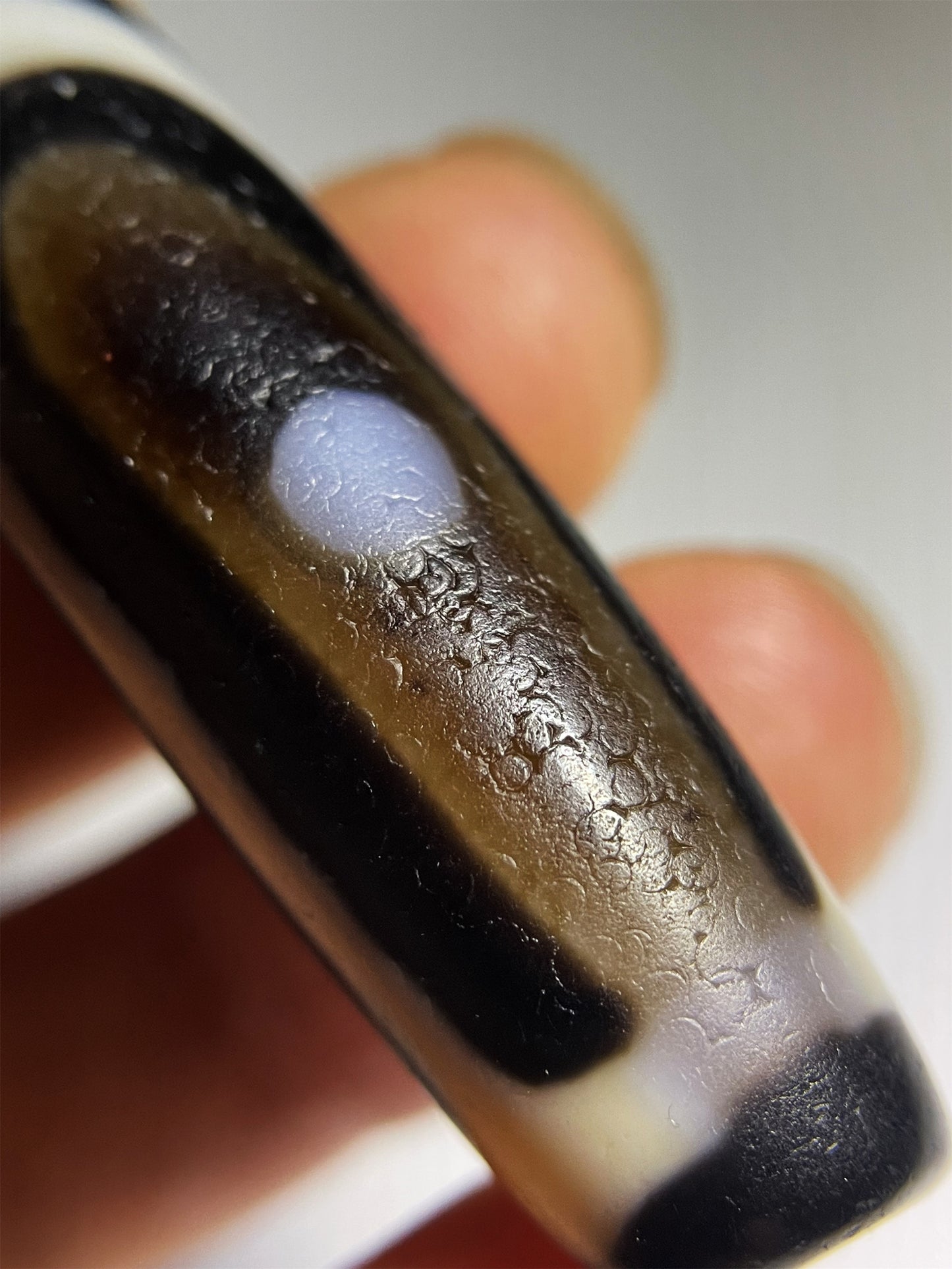 Ancient Dzi Bead Real Tibetan Two Eyes Amulet Pendant Himalayan Agate Pure Special Three Eyed Gzi Old Antique Genuine Talisman Bracelet