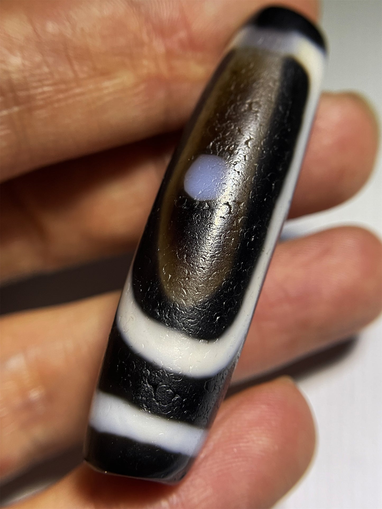 Ancient Dzi Bead Real Tibetan Two Eyes Amulet Pendant Himalayan Agate Pure Special Three Eyed Gzi Old Antique Genuine Talisman Bracelet