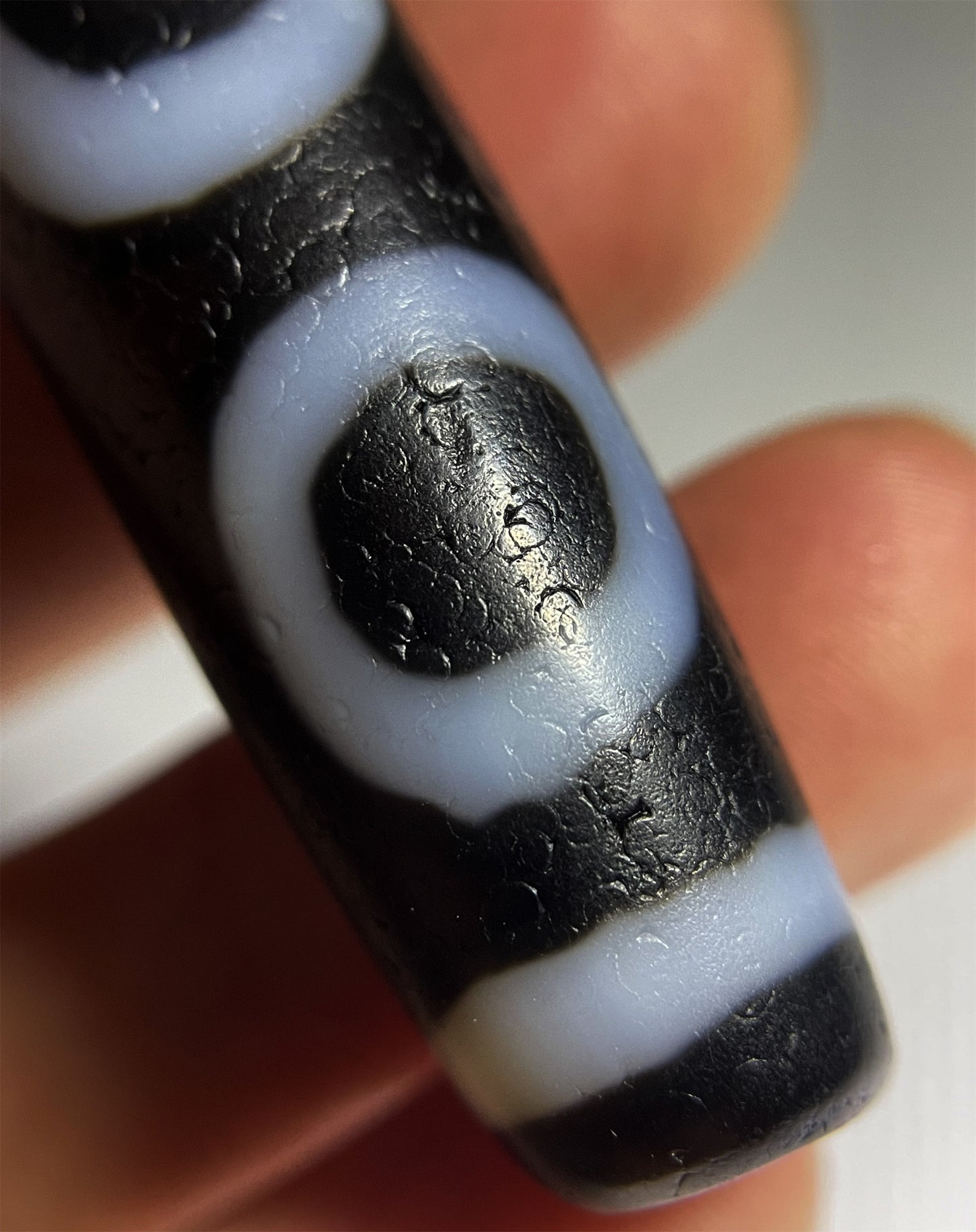 Ancient Dzi Bead Real Tibetan Two Eyes Amulet Pendant Himalayan Agate Pure Special Three Eyed Gzi Old Antique Genuine Talisman Bracelet