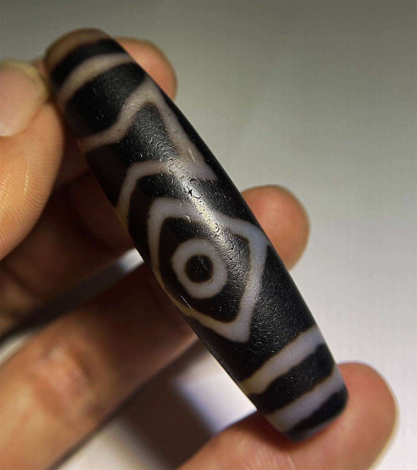 Ancient Heaven and Earth Dzi Bead Amulet Tibetan Two Eyes Pendant Real Himalayan Agate Pure Special Sakor Namkor Gzi Old Antique Genuine Talisman Bracelet