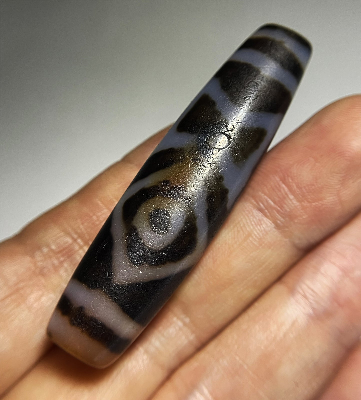 Ancient Heaven and Earth Dzi Bead Amulet Tibetan Two Eyes Pendant Real Himalayan Agate Pure Special Sakor Namkor Gzi Old Antique Genuine Talisman Bracelet