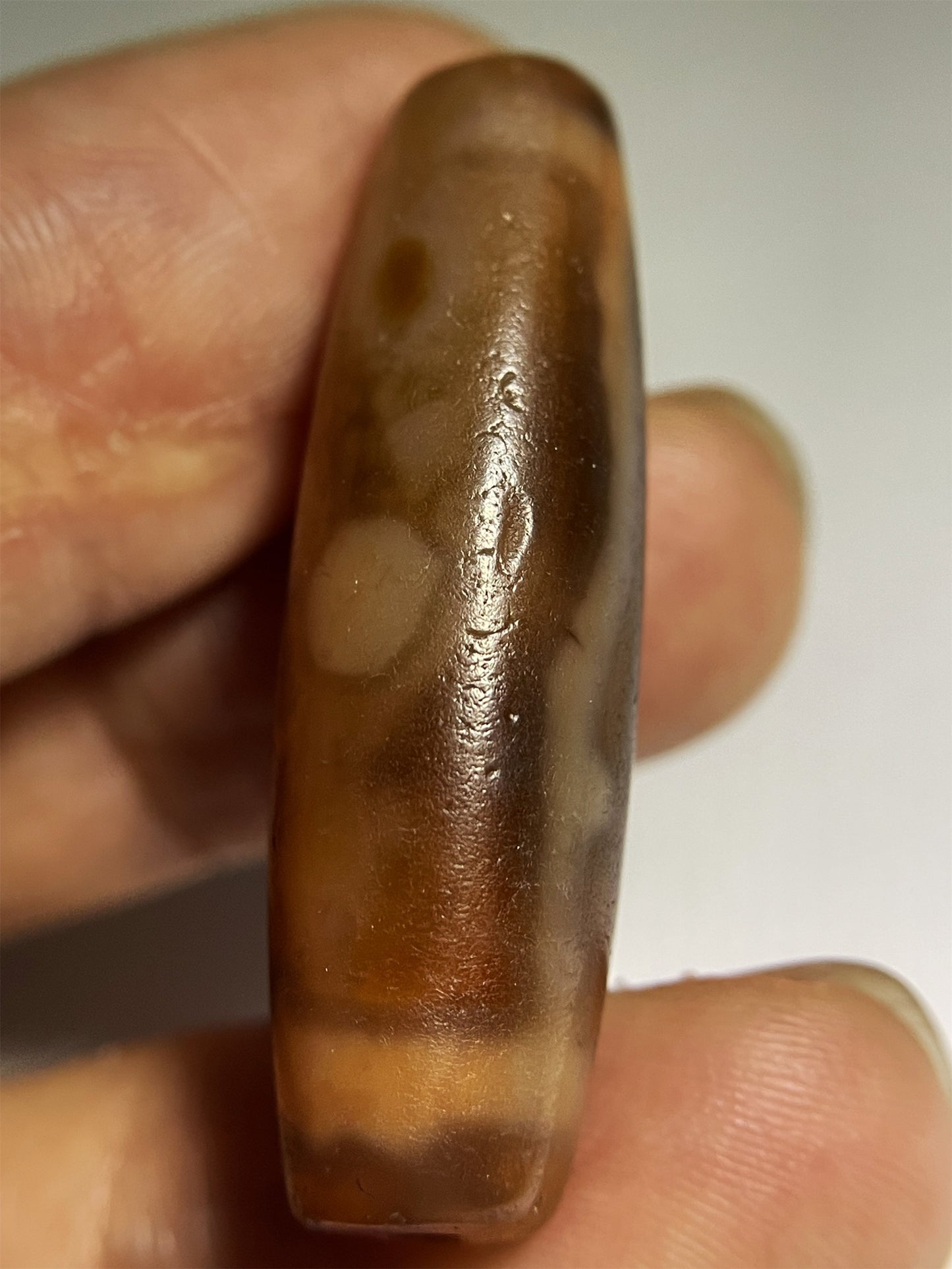Ancient Real Tibetan Three Eyes Dzi Bead Amulet Pendant Himalayan Agate Pure Special Two Eyed Gzi Old Antique Genuine Talisman Bracelet