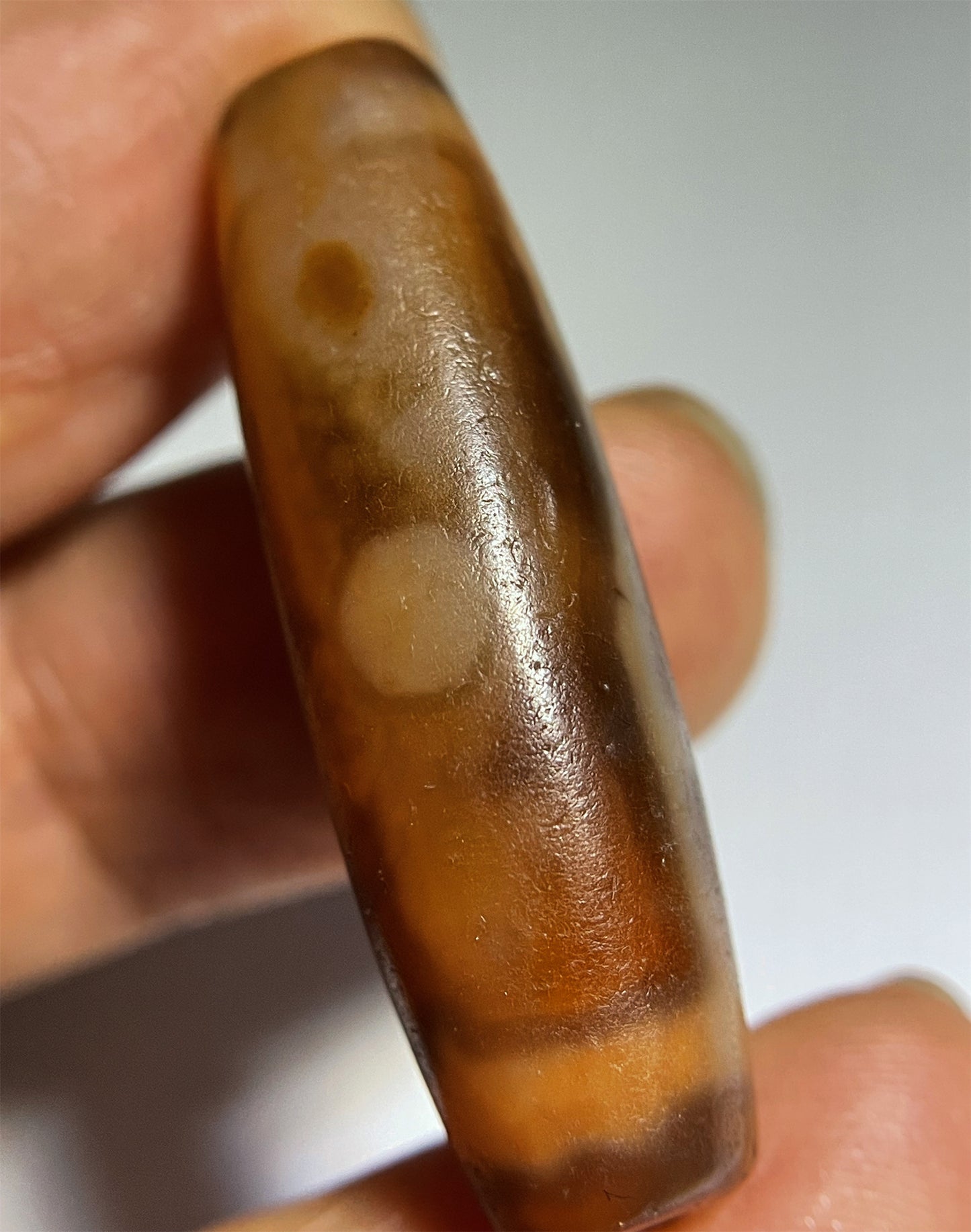 Ancient Real Tibetan Three Eyes Dzi Bead Amulet Pendant Himalayan Agate Pure Special Two Eyed Gzi Old Antique Genuine Talisman Bracelet