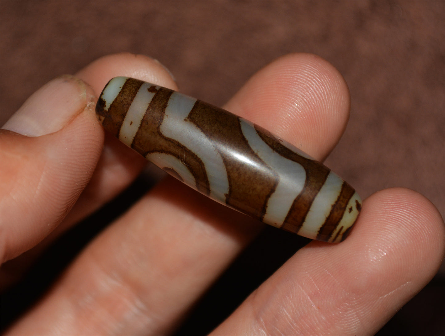 Ancient Tibet Two Eyes Dzi Bead Amulet Real Pendant Himalayan Agate Pure 2 Eyed Gzi Old Antique Genuine Talisman Bracelet
