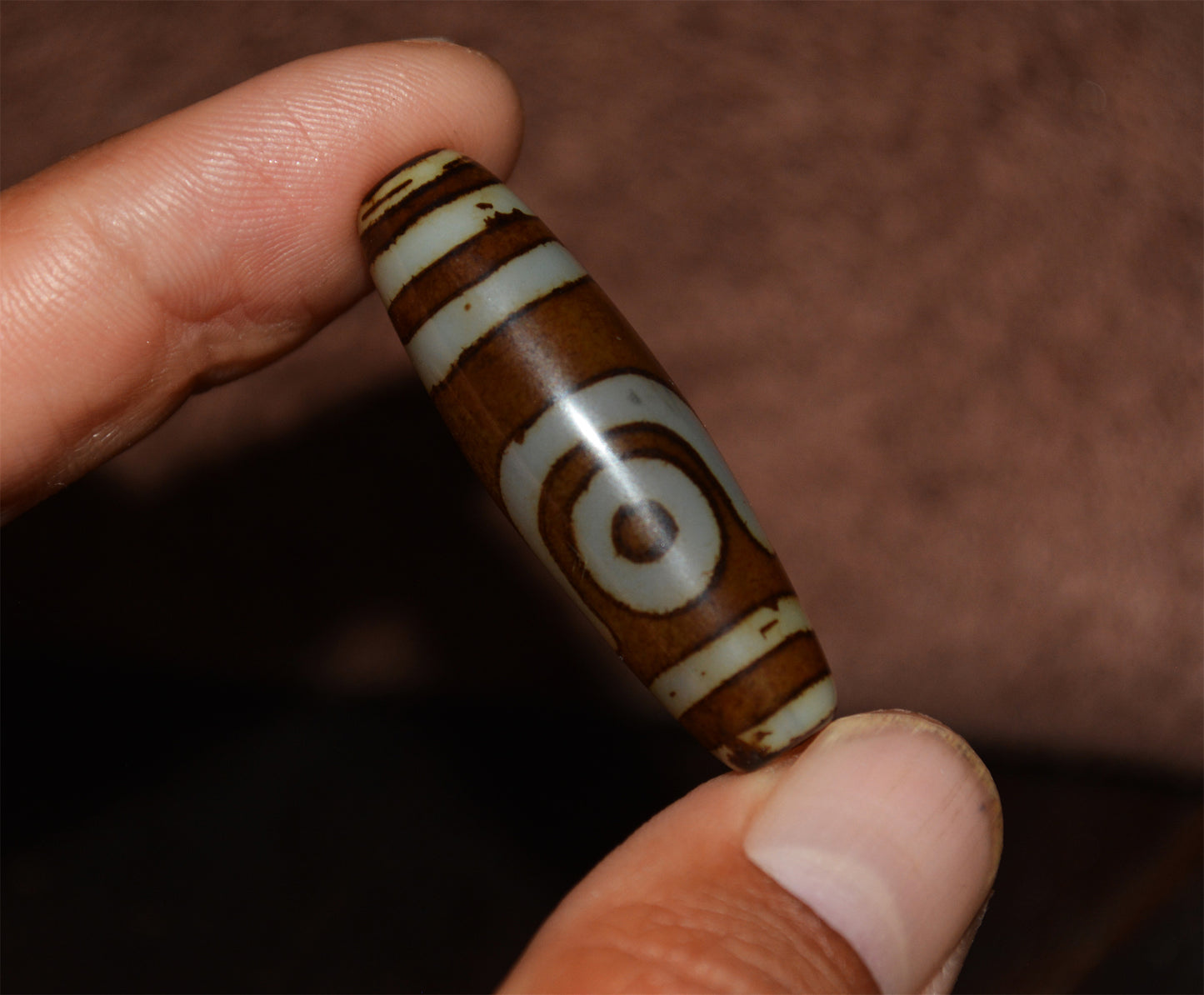 Ancient Tibet Two Eyes Dzi Bead Amulet Real Pendant Himalayan Agate Pure 2 Eyed Gzi Old Antique Genuine Talisman Bracelet