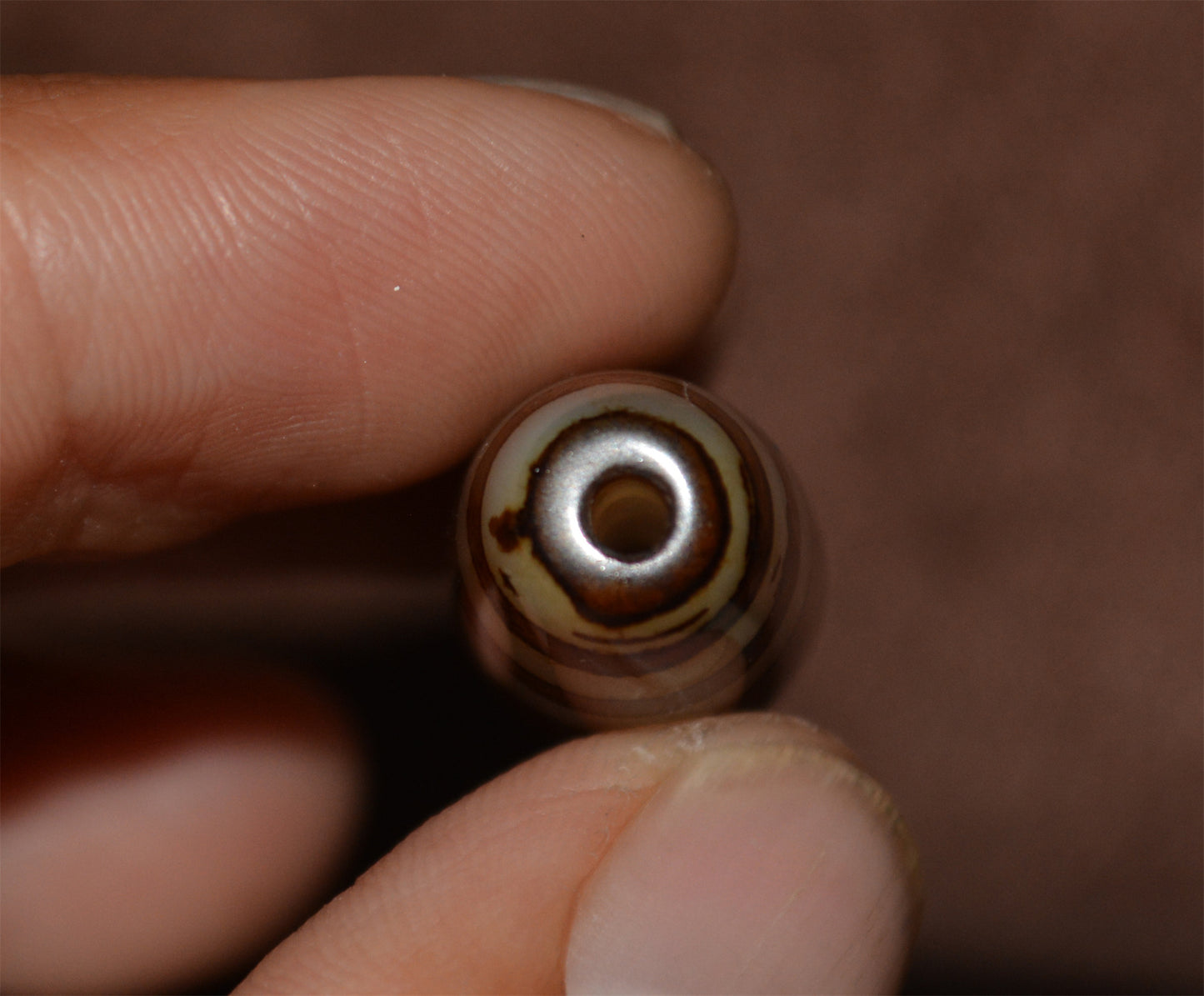 Ancient Tibet Two Eyes Dzi Bead Amulet Real Pendant Himalayan Agate Pure 2 Eyed Gzi Old Antique Genuine Talisman Bracelet