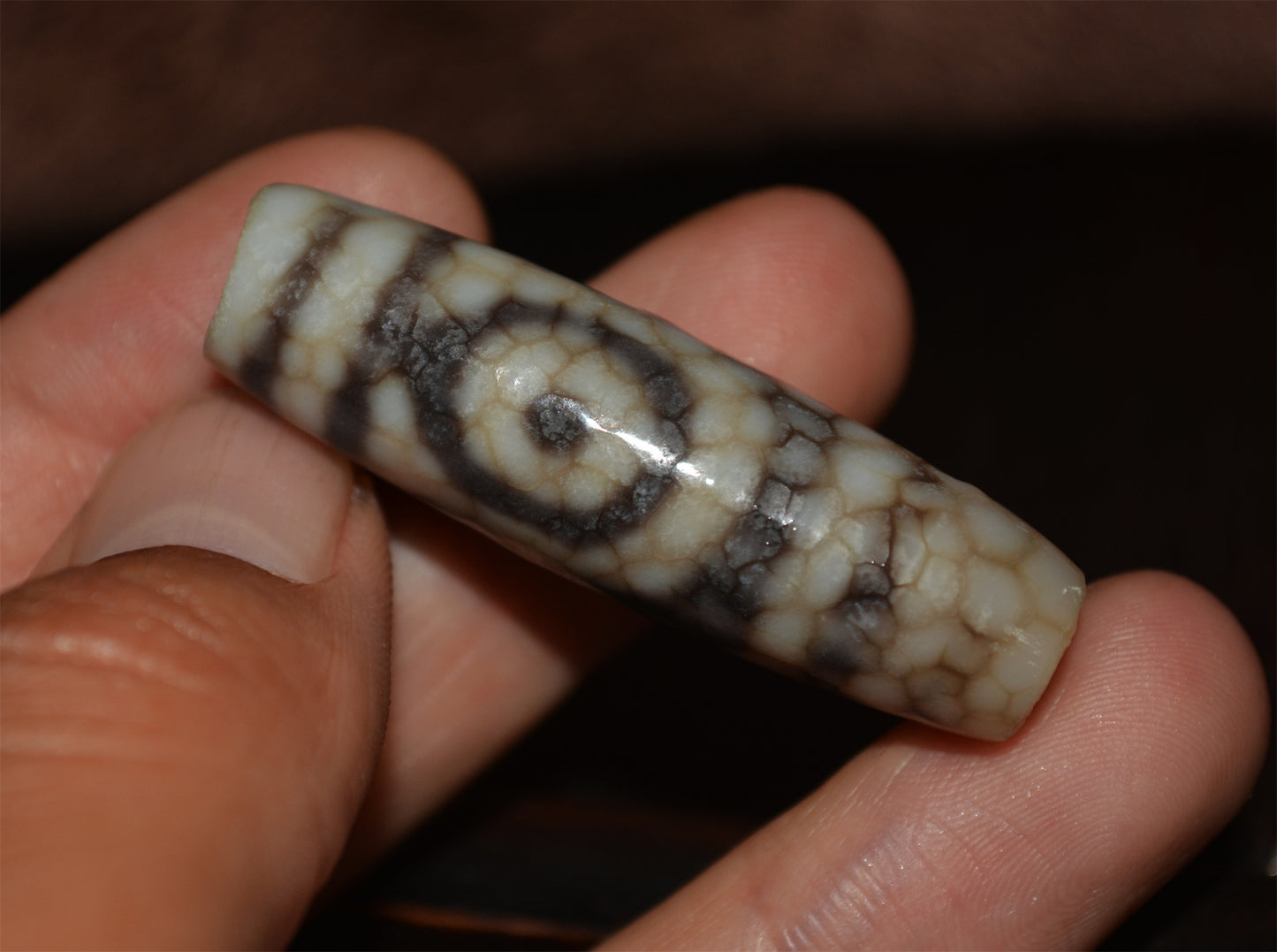 Ancient Tibetan Real Two Eye Dzi Bead Amulet Himalayan Pendant Agate Pure 2 Eyed Gzi Old Antique Genuine Talisman Bracelet
