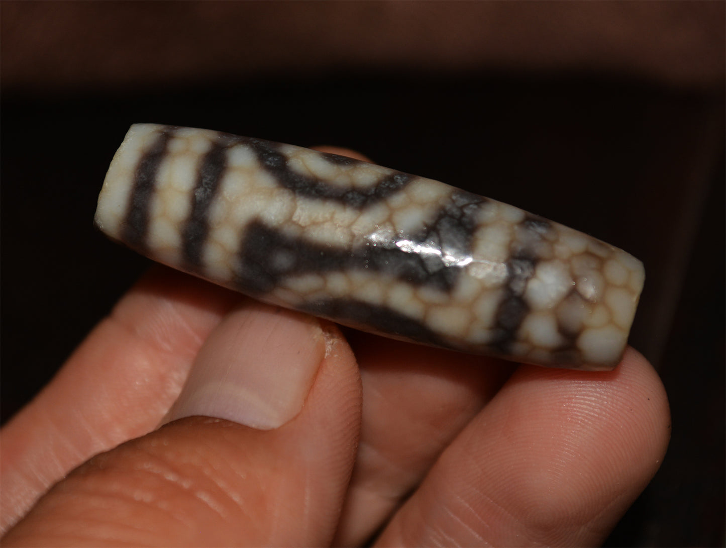 Ancient Tibetan Real Two Eye Dzi Bead Amulet Himalayan Pendant Agate Pure 2 Eyed Gzi Old Antique Genuine Talisman Bracelet