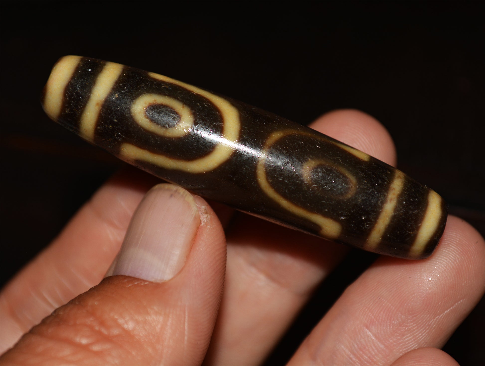 Ancient Tibetan Seven Eyes Dzi Bead Amulet Real Himalayan Pendant Agate Pure 7 Eyed Gzi Old Antique Genuine Talisman Bracelet