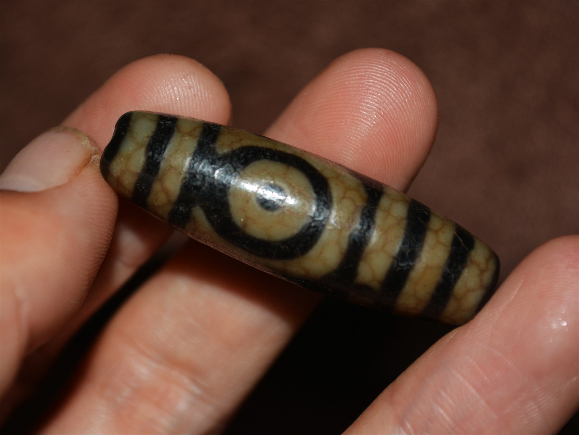 Ancient Tibetan Two Eyes Dzi Bead Amulet Real Himalayan Pendant Agate Pure 2 Eyed Gzi Old Antique Genuine Talisman Bracelet