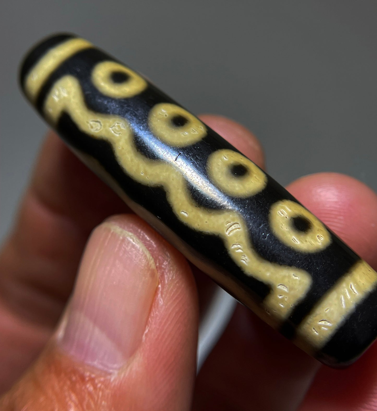 Genuine Ancient Tibetan Seven Eyes Dzi Bead Amulet Pendant Real Old Himalaya Agate Nepal 7 Eyed Pure Gzi Talisman