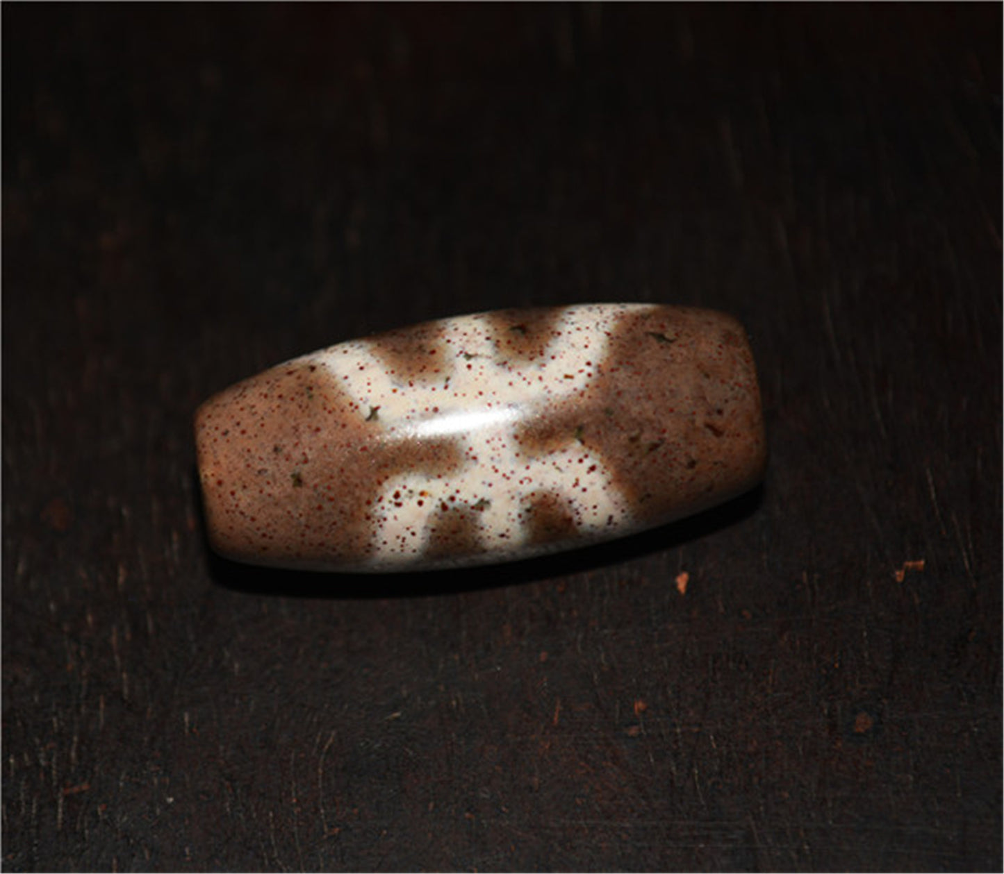 Himalaya Ancient Cinnabar Special Motif Dzi Bead Amulet Tibetan Old Antique Real Agate Nepal Bloodspots Pure  Gzi Pendant Talisman Bracelet