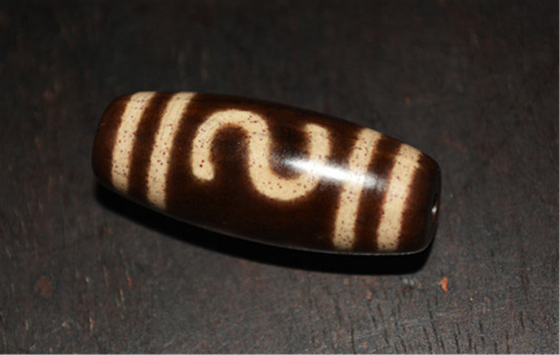 Genuine Himalaya Ancient Cinnabar Special Wealth Fortune Dzi Bead Amulet Tibetan Old Antique Real Agate Nepal Bloodspots Pure  Gzi Pendant Talisman Bracelet (1)