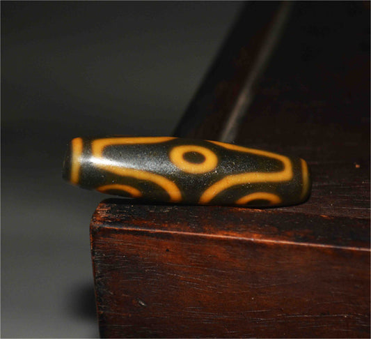 Genuine Himalaya Ancient Six Eyes Dzi Bead Pendant Amulet Tibetan Old Antique Real Agate Nepal 6 Eyed Pure Gzi Talisman Bracelet