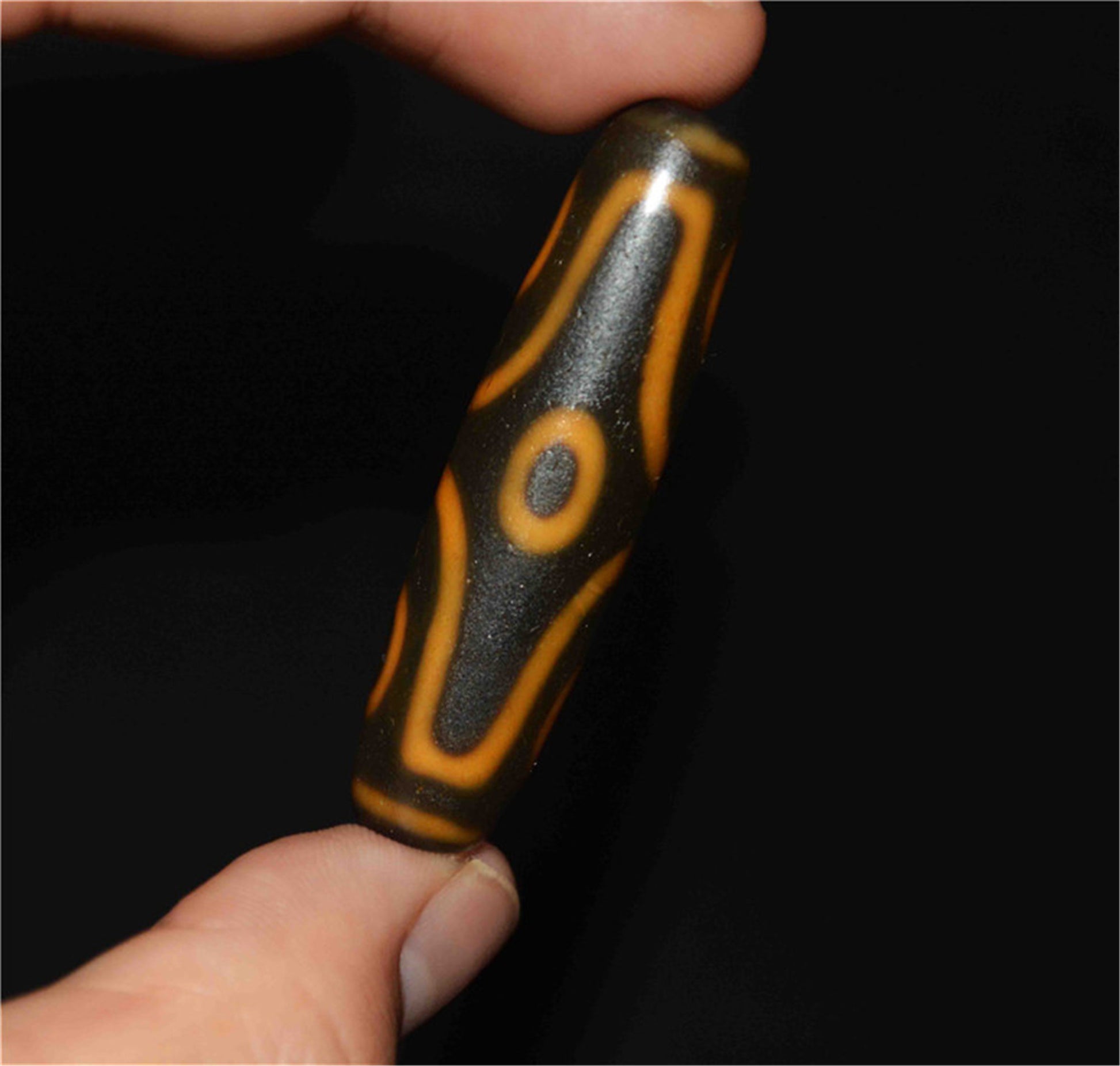 Genuine Himalaya Ancient Six Eyes Dzi Bead Pendant Amulet Tibetan Old Antique Real Agate Nepal 6 Eyed Pure Gzi Talisman Bracelet