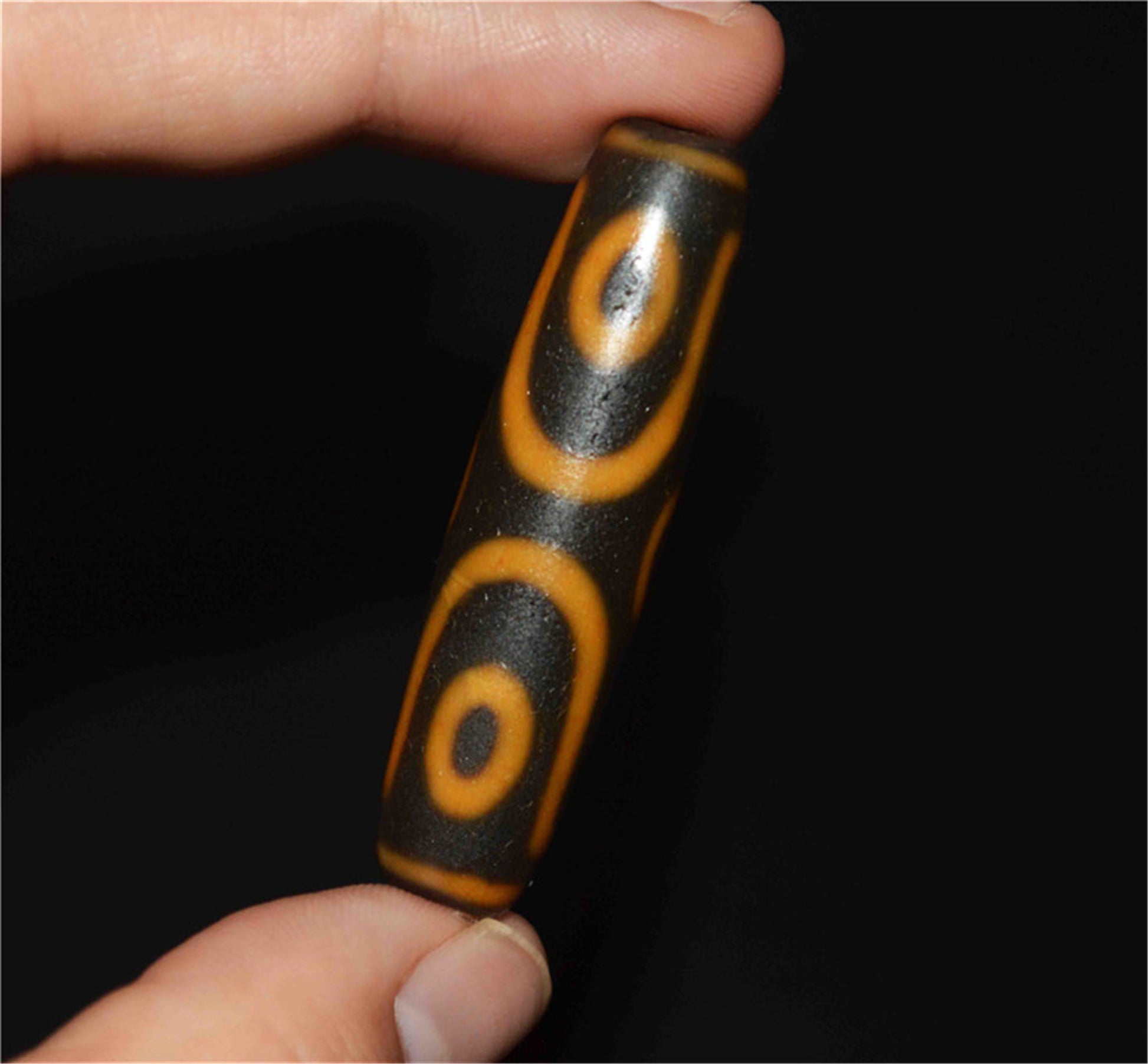 Genuine Himalaya Ancient Six Eyes Dzi Bead Pendant Amulet Tibetan Old Antique Real Agate Nepal 6 Eyed Pure Gzi Talisman Bracelet