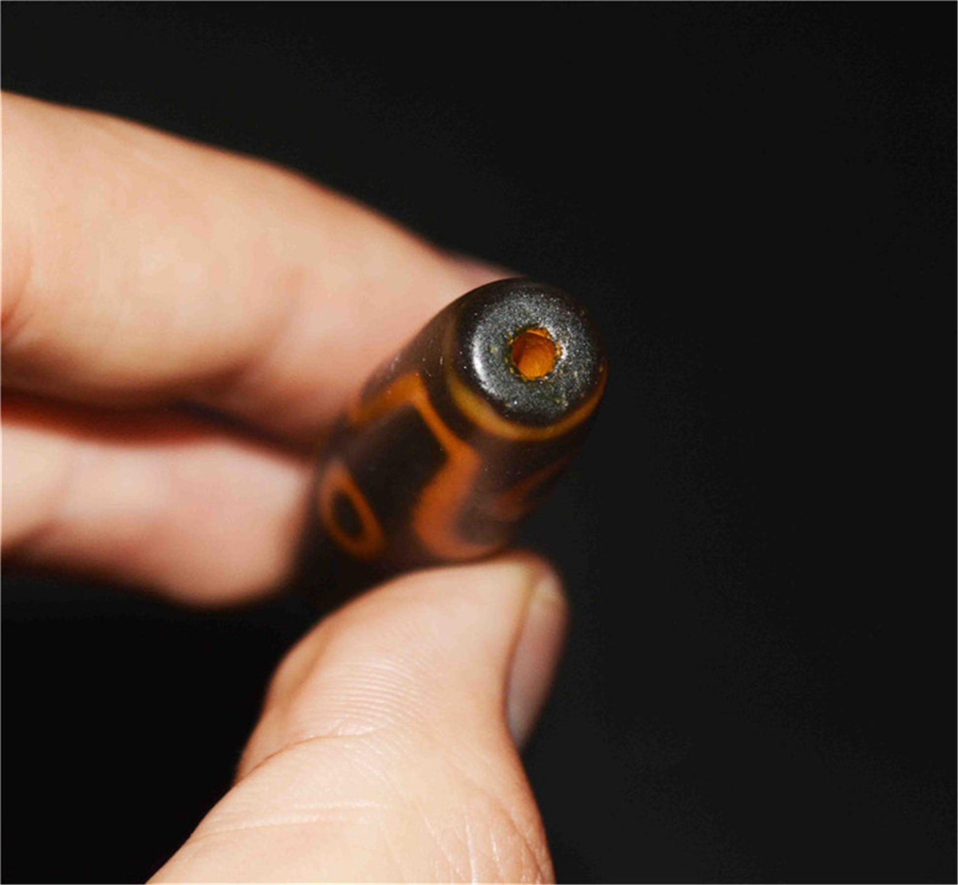 Genuine Himalaya Ancient Six Eyes Dzi Bead Pendant Amulet Tibetan Old Antique Real Agate Nepal 6 Eyed Pure Gzi Talisman Bracelet