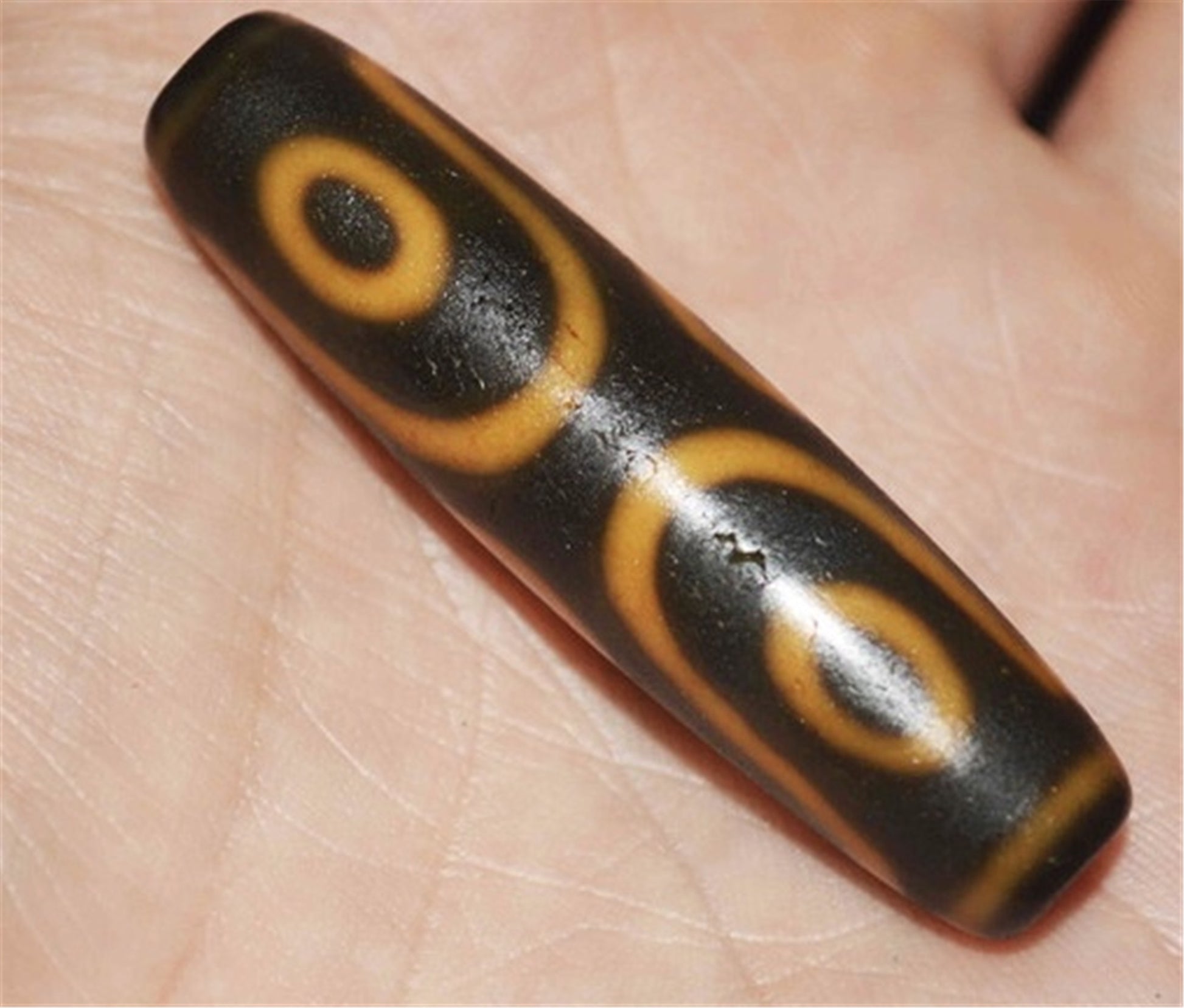Genuine Himalaya Ancient Six Eyes Dzi Bead Pendant Amulet Tibetan Old Antique Real Agate Nepal 6 Eyed Pure Gzi Talisman Bracelet
