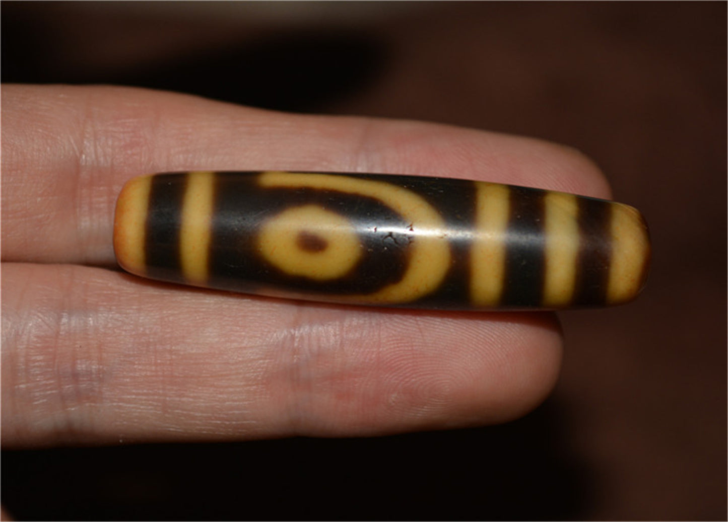 Genuine Himalaya Ancient Two Eyed Dzi Bead Amulet Pendant Old Antique Real  Agate Nepal 2 Eyes Pure Gzi Tibetan Talisman Bracelet
