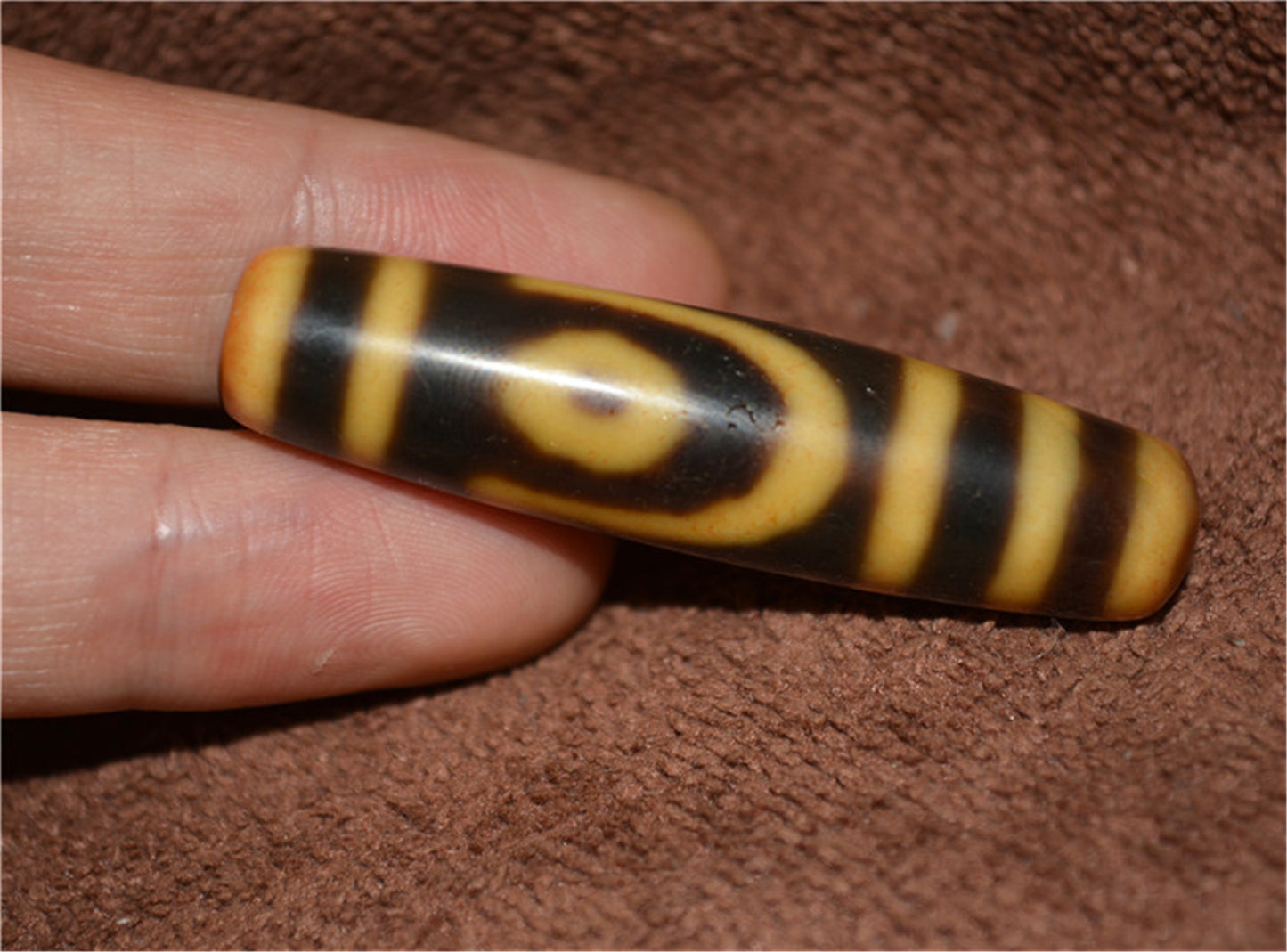 Genuine Himalaya Ancient Two Eyed Dzi Bead Amulet Pendant Old Antique Real  Agate Nepal 2 Eyes Pure Gzi Tibetan Talisman Bracelet