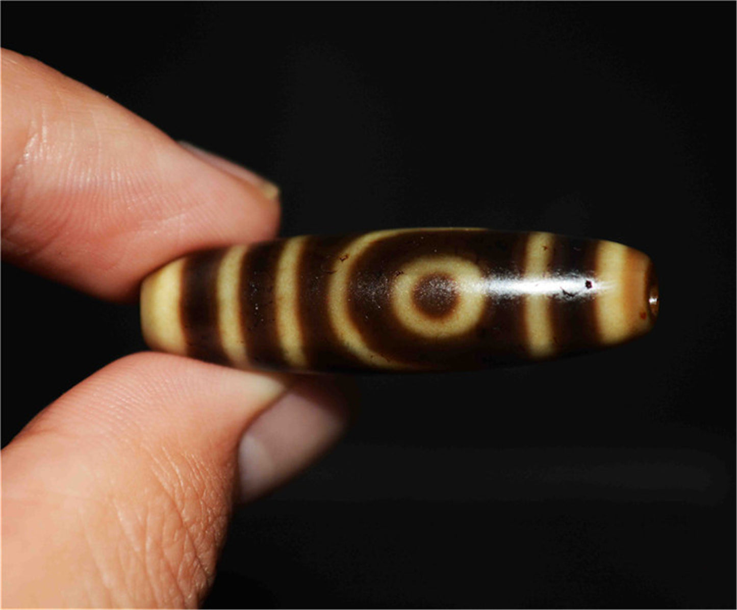 Genuine Himalaya Ancient Two Eyed Dzi Bead Amulet Pendant Old Antique Real  Agate Nepal 2 Eyes Pure Gzi Tibetan Talisman Bracelet