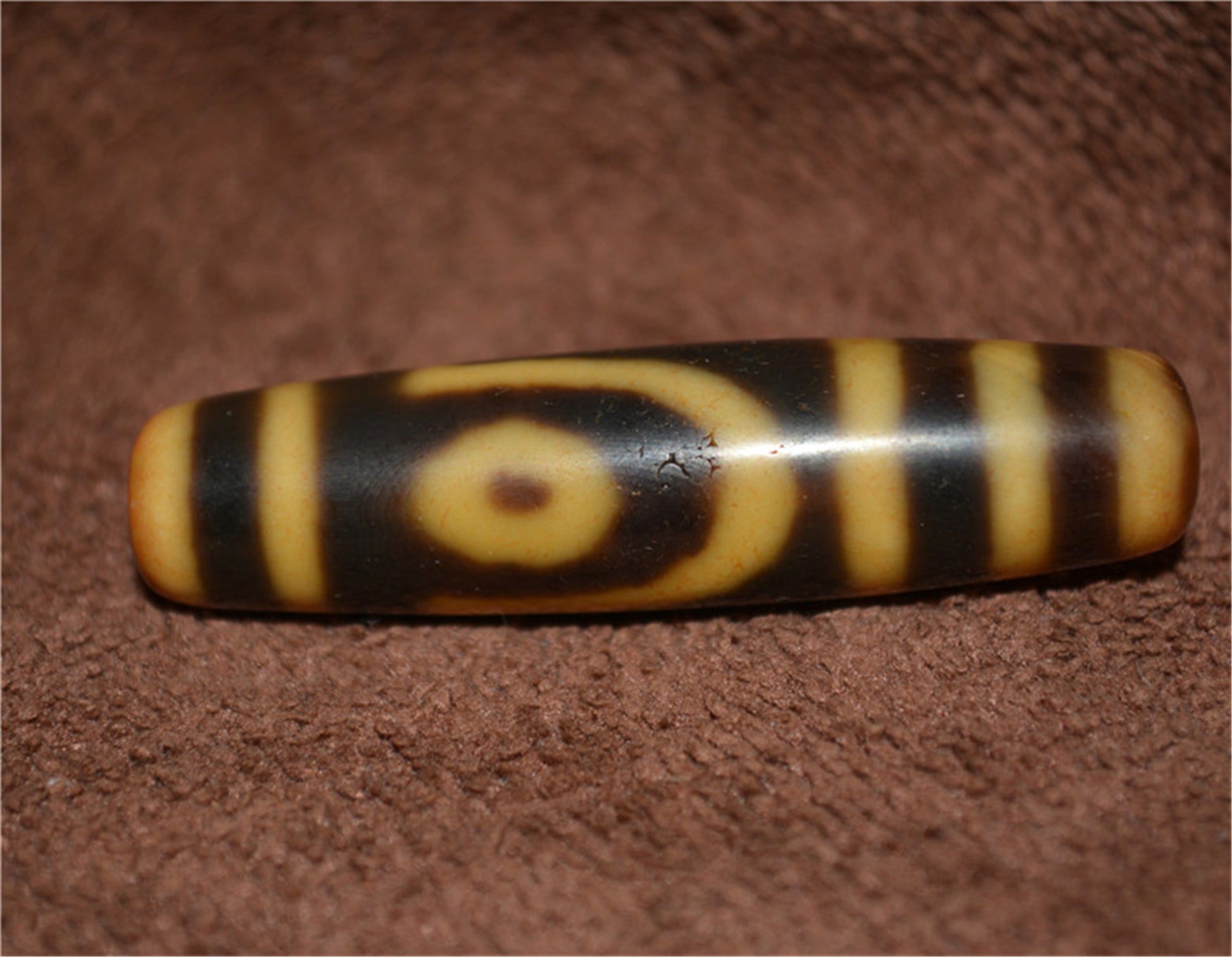 Genuine Himalaya Ancient Two Eyed Dzi Bead Amulet Pendant Old Antique Real  Agate Nepal 2 Eyes Pure Gzi Tibetan Talisman Bracelet