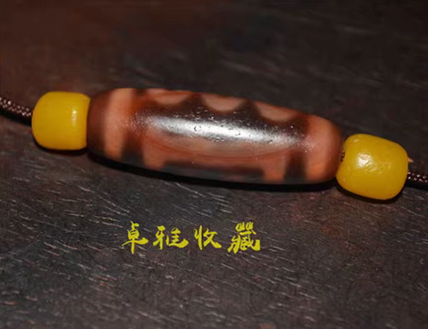 Genuine Tibet Ancient Five Eyes Cinnabar Dzi Bead Amulet Pendant Himalayan Agate Real 5 Eyed Gzi Old Antique Talisman Bracelet