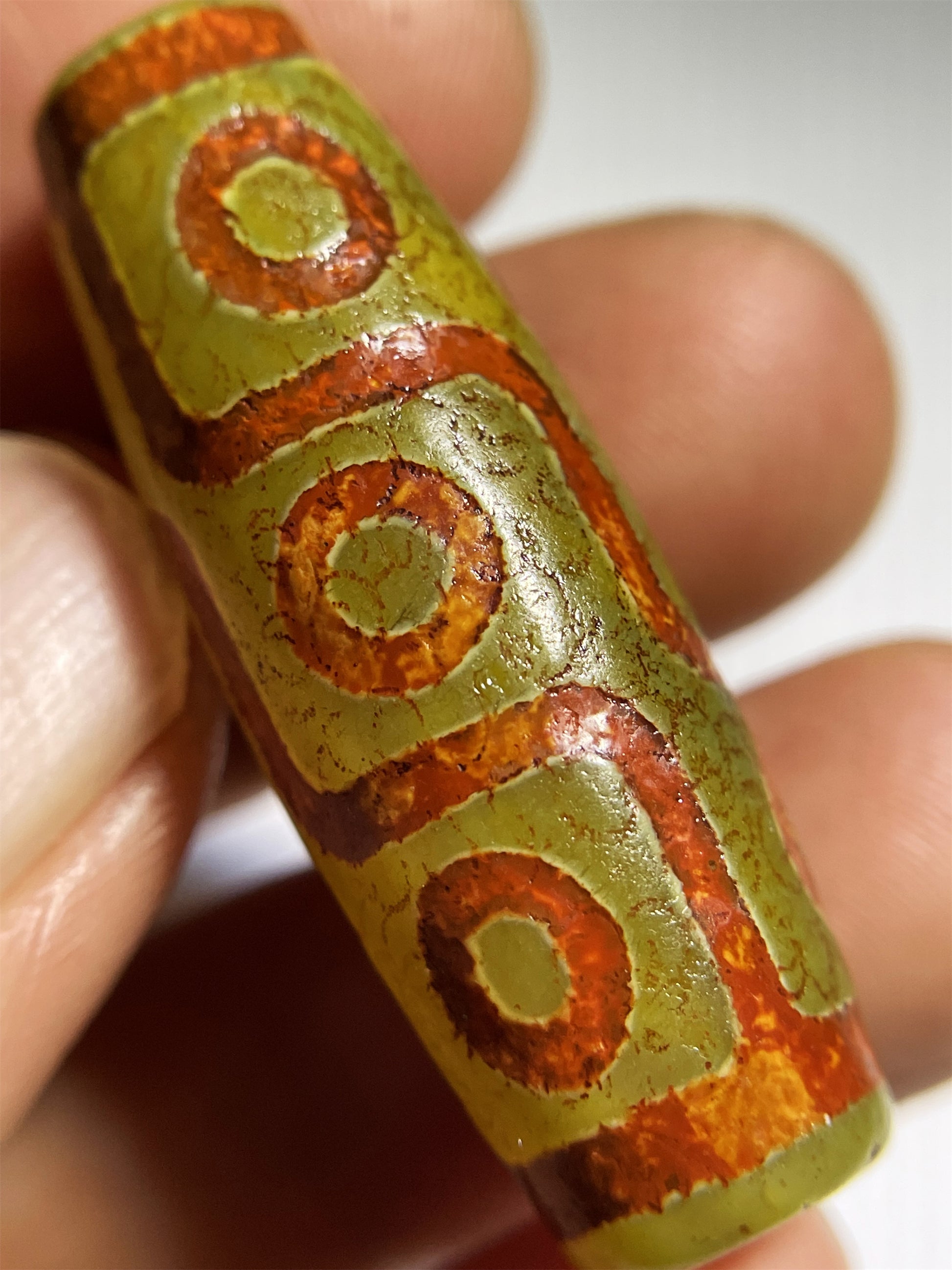 Genuine Tibet Ancient Nine Eyes Dzi Bead Amulet Pendant Himalayas Agate Pure 9 Eyed Gzi Old Antique Real Talisman Bracelet