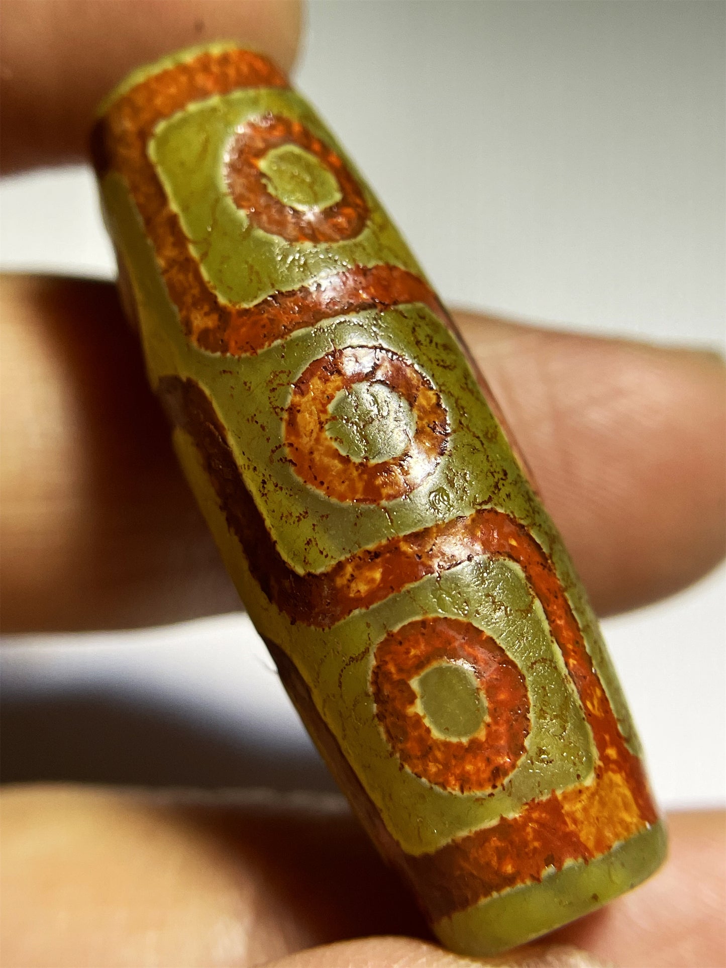 Genuine Tibet Ancient Nine Eyes Dzi Bead Amulet Pendant Himalayas Agate Pure 9 Eyed Gzi Old Antique Real Talisman Bracelet
