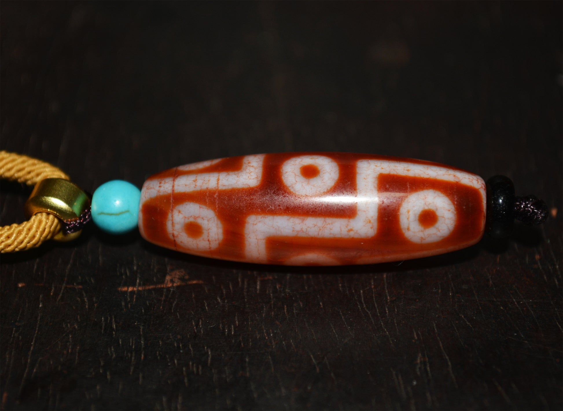 Genuine Tibetan Ancient Pure Nine Eyes Dzi Bead Pendant Amulet Himalaya Old Antique Real Agate Nepal 9 Eyed Gzi Talisman Bracelet