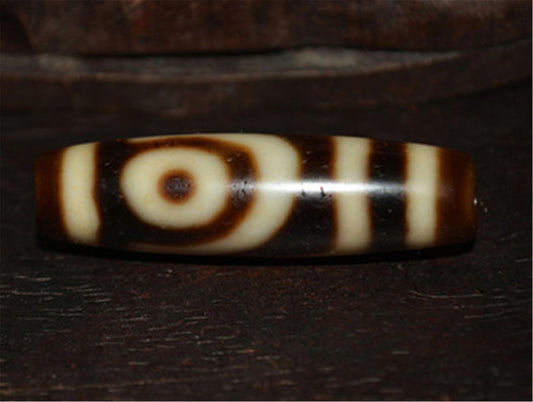 Genuine Tibetan Ancient Pure Two Eyes Dzi Bead Amulet Pendant Old Antique Real Himalaya Agate Nepal 2 Eyed Gzi Talisman Bracelet
