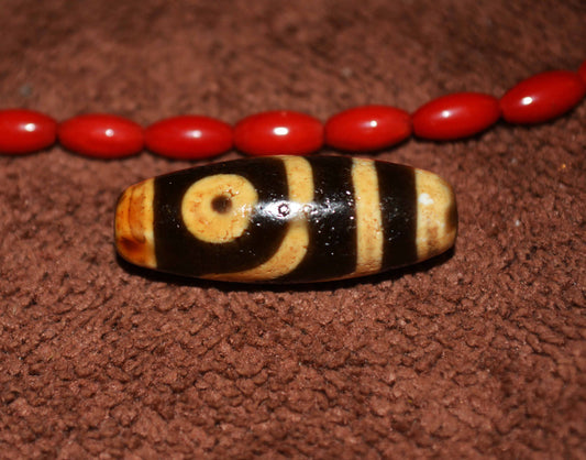 Genuine Tibetan Ancient Pure Two Eyes Dzi Bead Amulet Pendant Old Antique Real Himalaya Agate Nepal 2 Eyed Gzi Talisman Bracelet