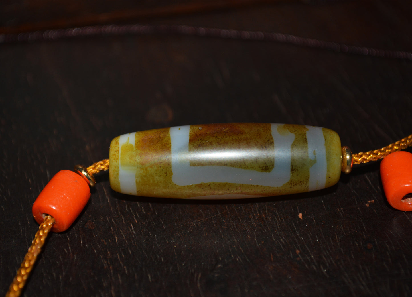 Genuine Tibetan Ancient Sakor Namkor Dzi Bead Pendant Amulet Himalaya Old Antique Real Agate Nepal Heaven and Earth Pure Gzi Talisman Bracelet