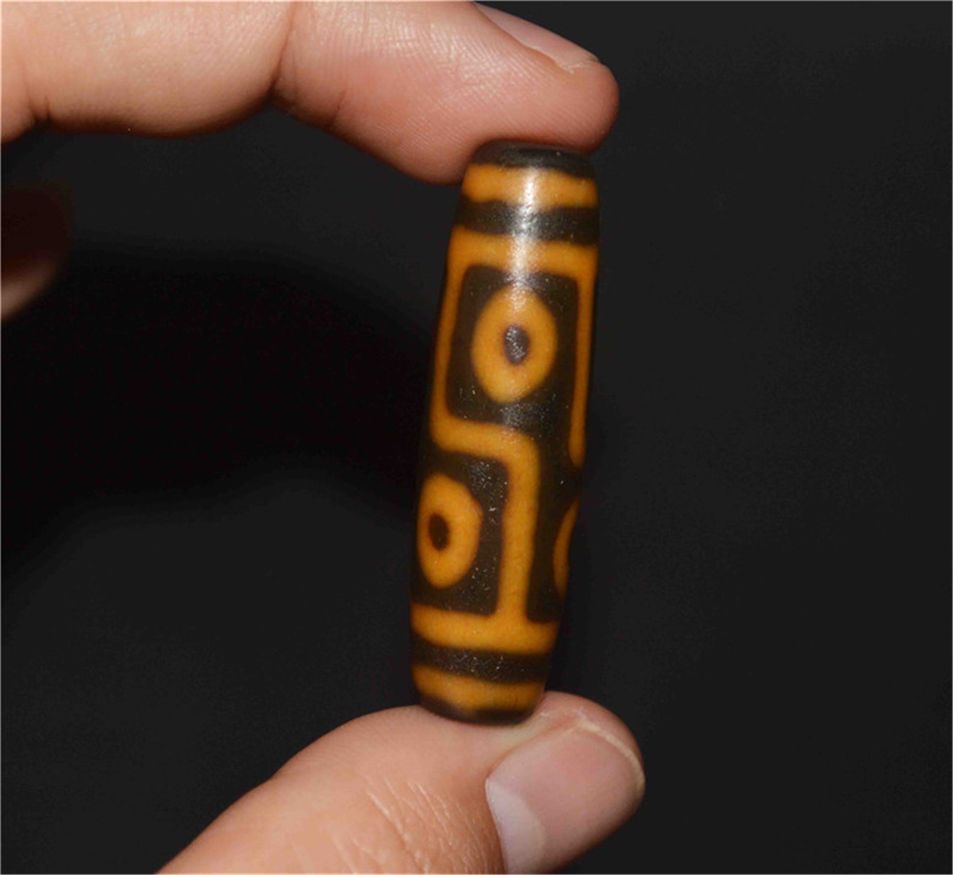 Genuine Tibetan Ancient Six Eyes Dzi Bead Pendant Amulet Himalaya Old Antique Real Agate Nepal 6 Eyed Pure Gzi Talisman Bracelet