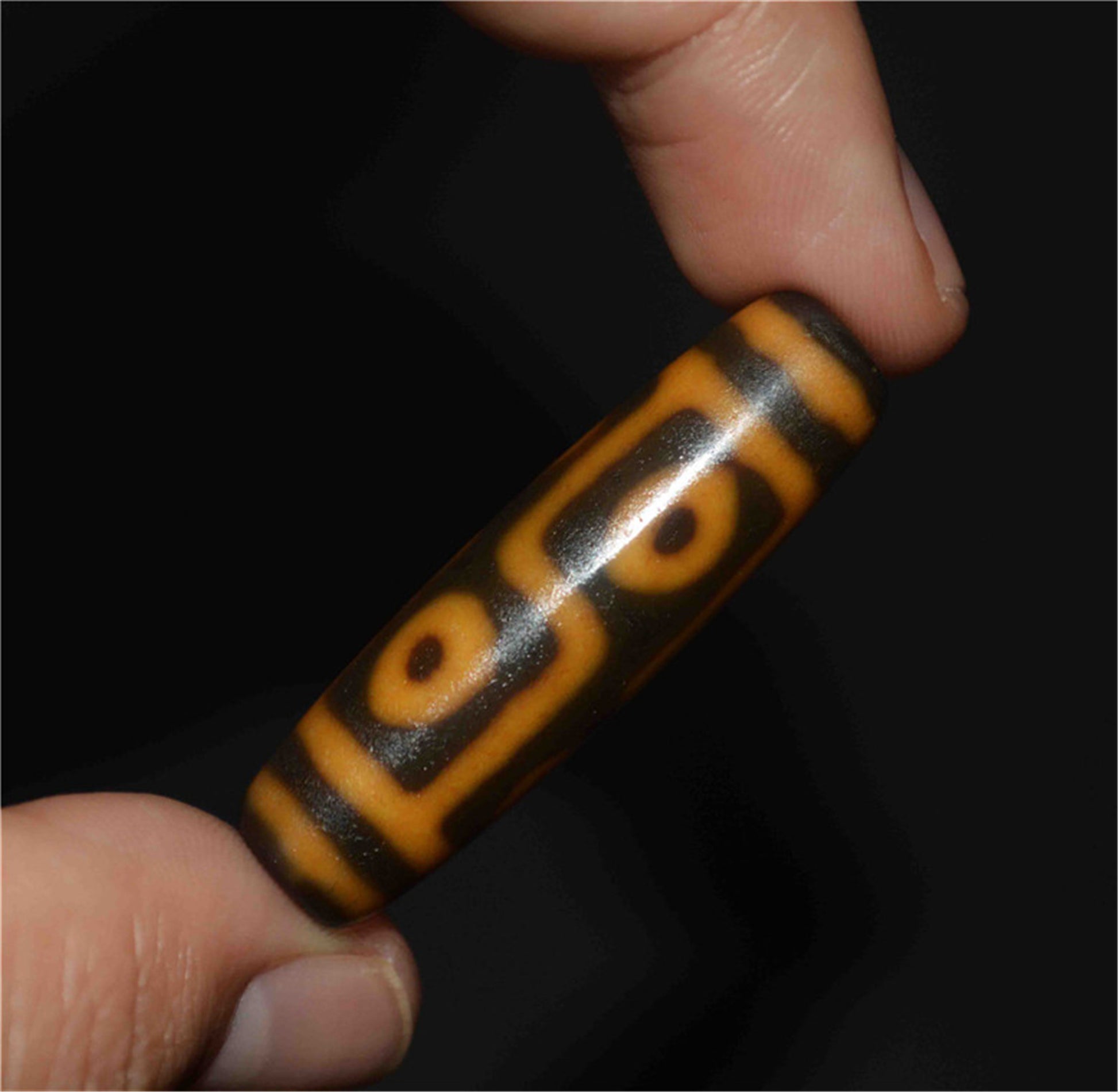 Genuine Tibetan Ancient Six Eyes Dzi Bead Pendant Amulet Himalaya Old Antique Real Agate Nepal 6 Eyed Pure Gzi Talisman Bracelet