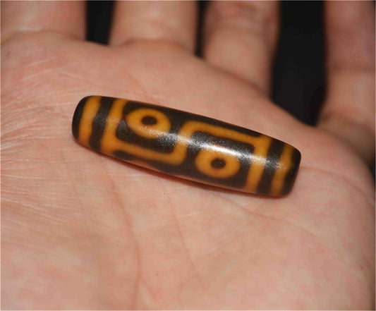 Genuine Tibetan Ancient Six Eyes Dzi Bead Pendant Amulet Himalaya Old Antique Real Agate Nepal 6 Eyed Pure Gzi Talisman Bracelet