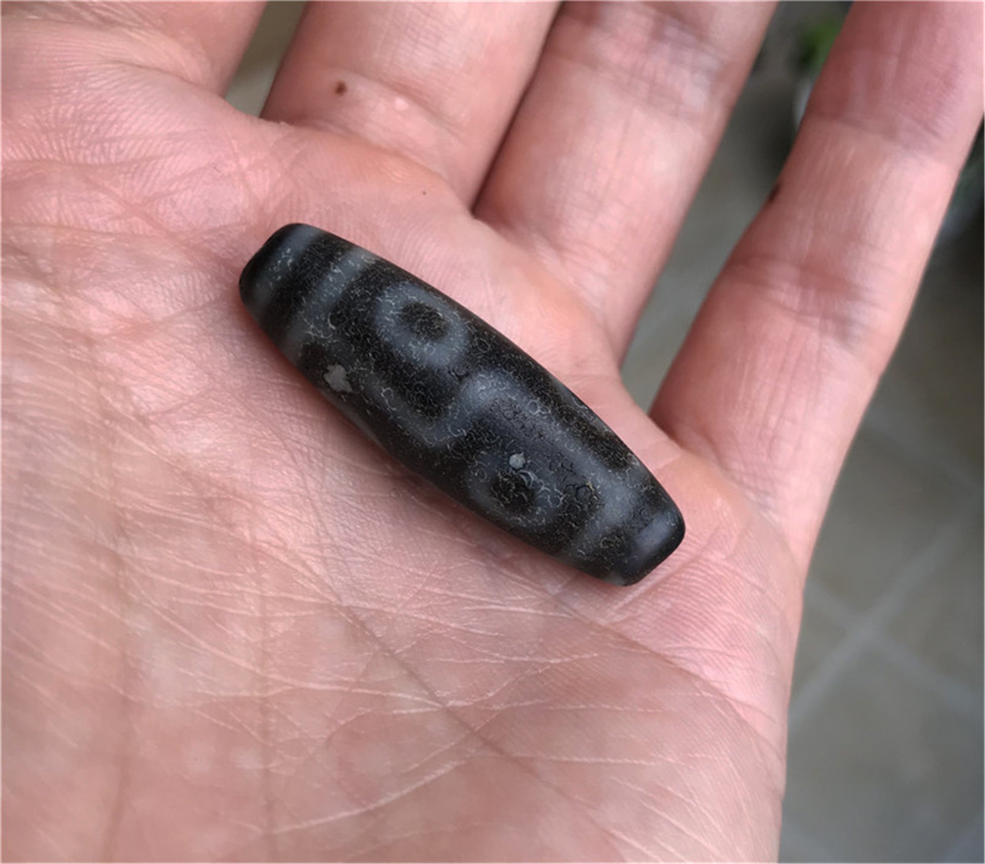 Genuine Tibetan Ancient Six Eyes Dzi Bead Pendant Amulet Himalaya Old Antique Real Agate Nepal 6 Eyed Pure Gzi Talisman Bracelet