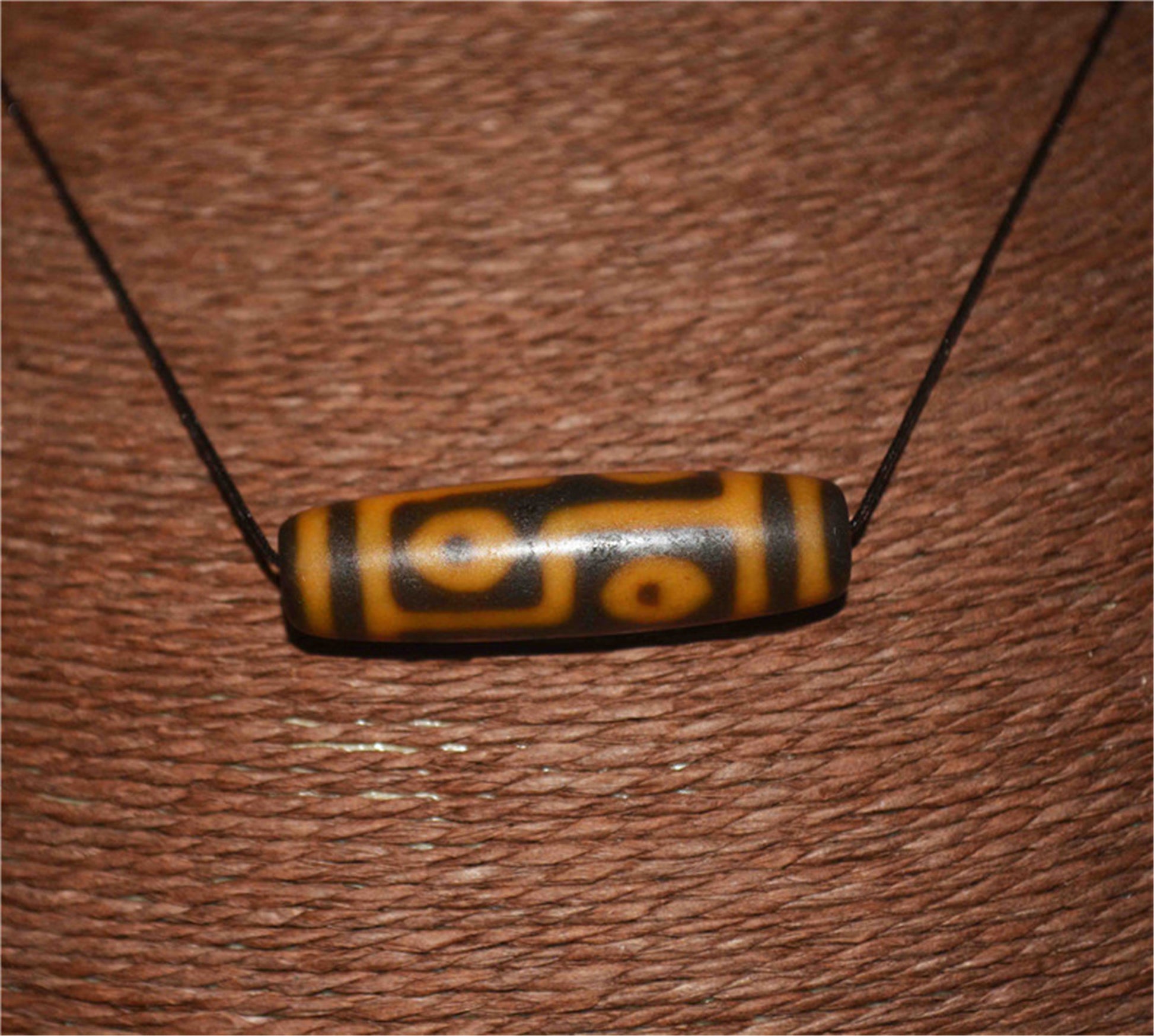 Genuine Tibetan Ancient Six Eyes Dzi Bead Pendant Amulet Himalaya Old Antique Real Agate Nepal 6 Eyed Pure Gzi Talisman Bracelet