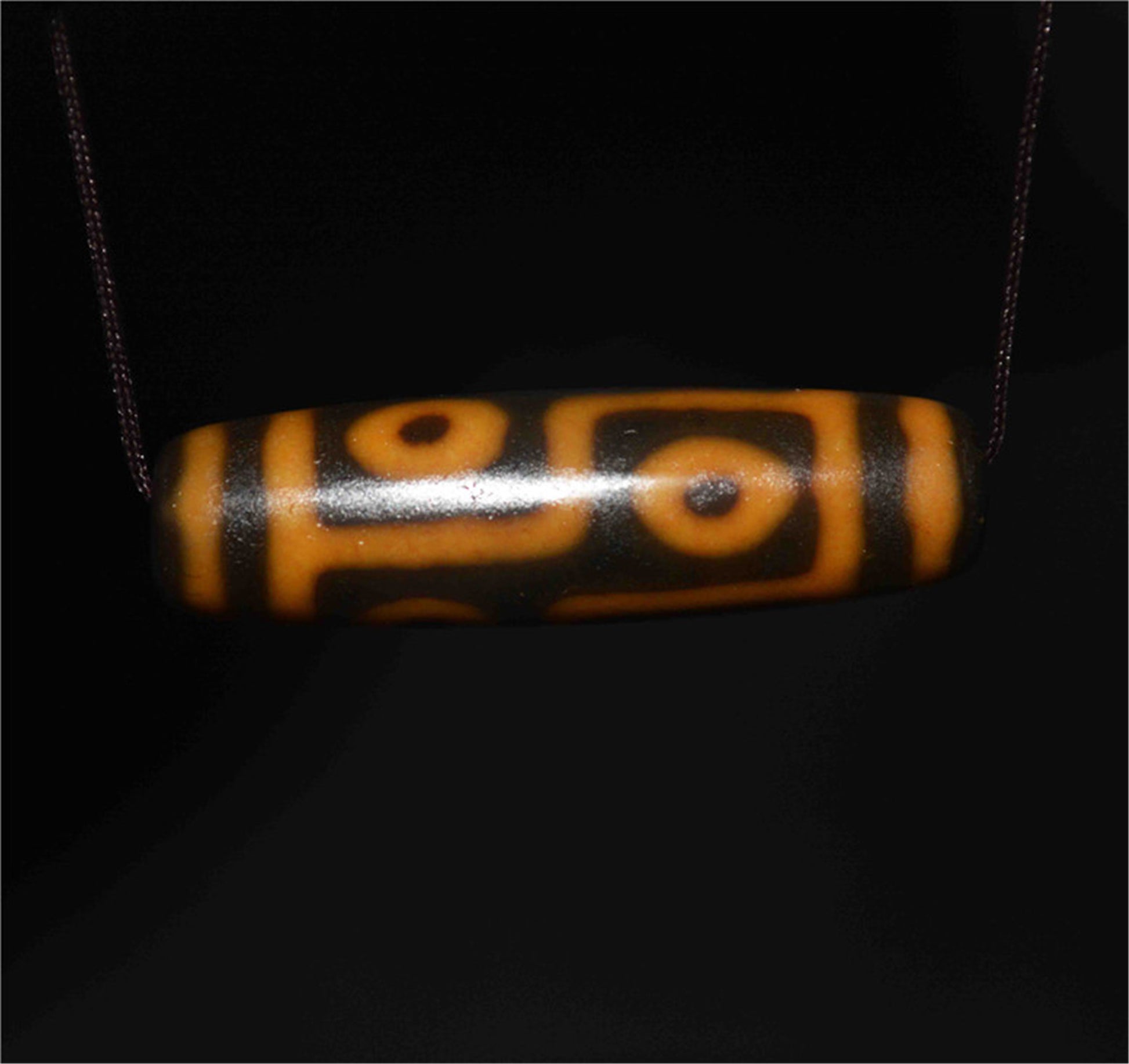 Genuine Tibetan Ancient Six Eyes Dzi Bead Pendant Amulet Himalaya Old Antique Real Agate Nepal 6 Eyed Pure Gzi Talisman Bracelet