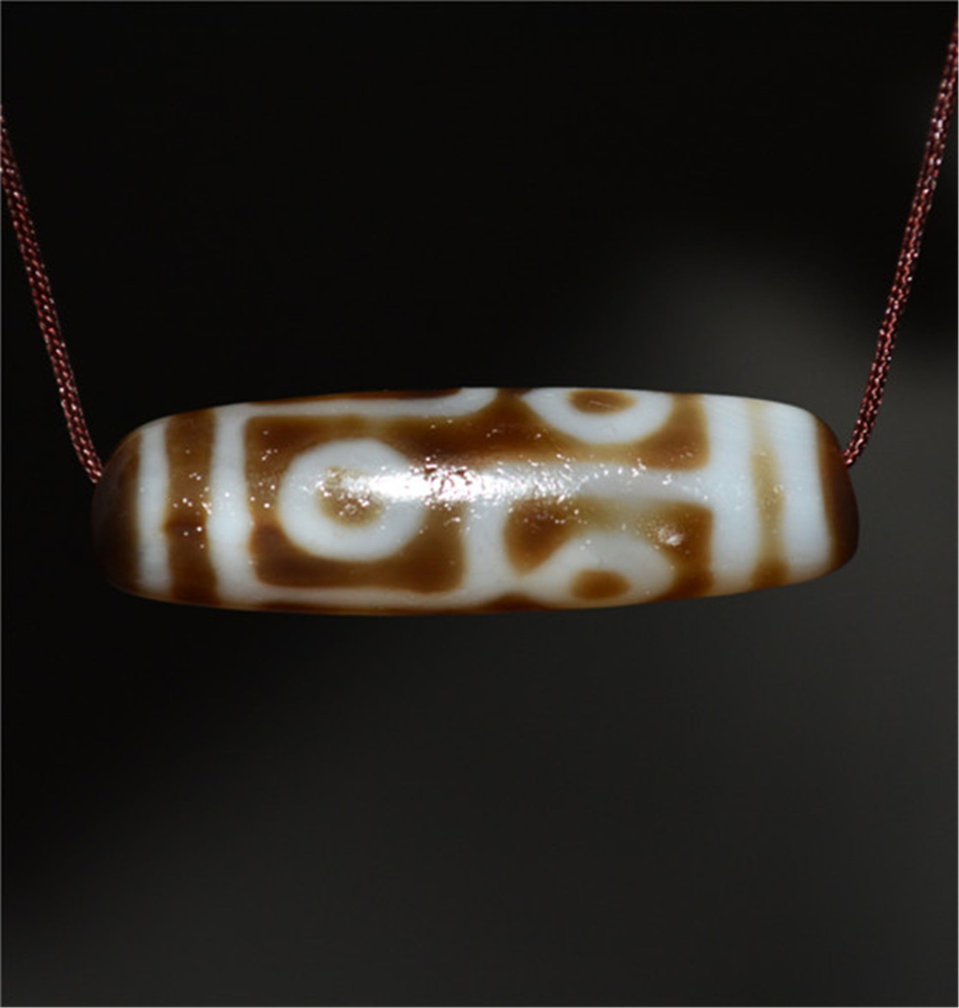 Genuine Tibetan Ancient Six Eyes Dzi Bead Pendant Amulet Himalaya Old Antique Real Agate Nepal 6 Eyed Pure Gzi Talisman Bracelet