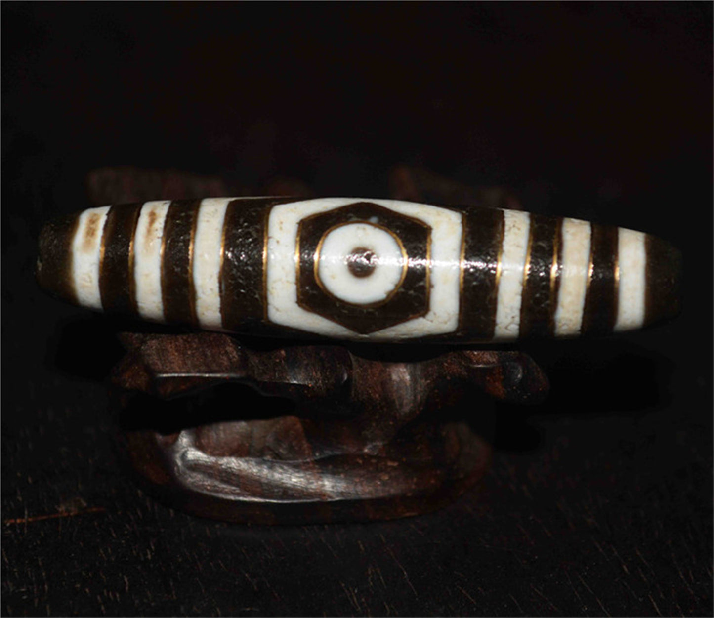 Real Tibetan Ancient Three Eyes Dzi Bead Pendant Amulet Himalaya Gold Old Antique Genuine Agate Nepal 3 Eyed Pure Gzi Talisman Bracelet