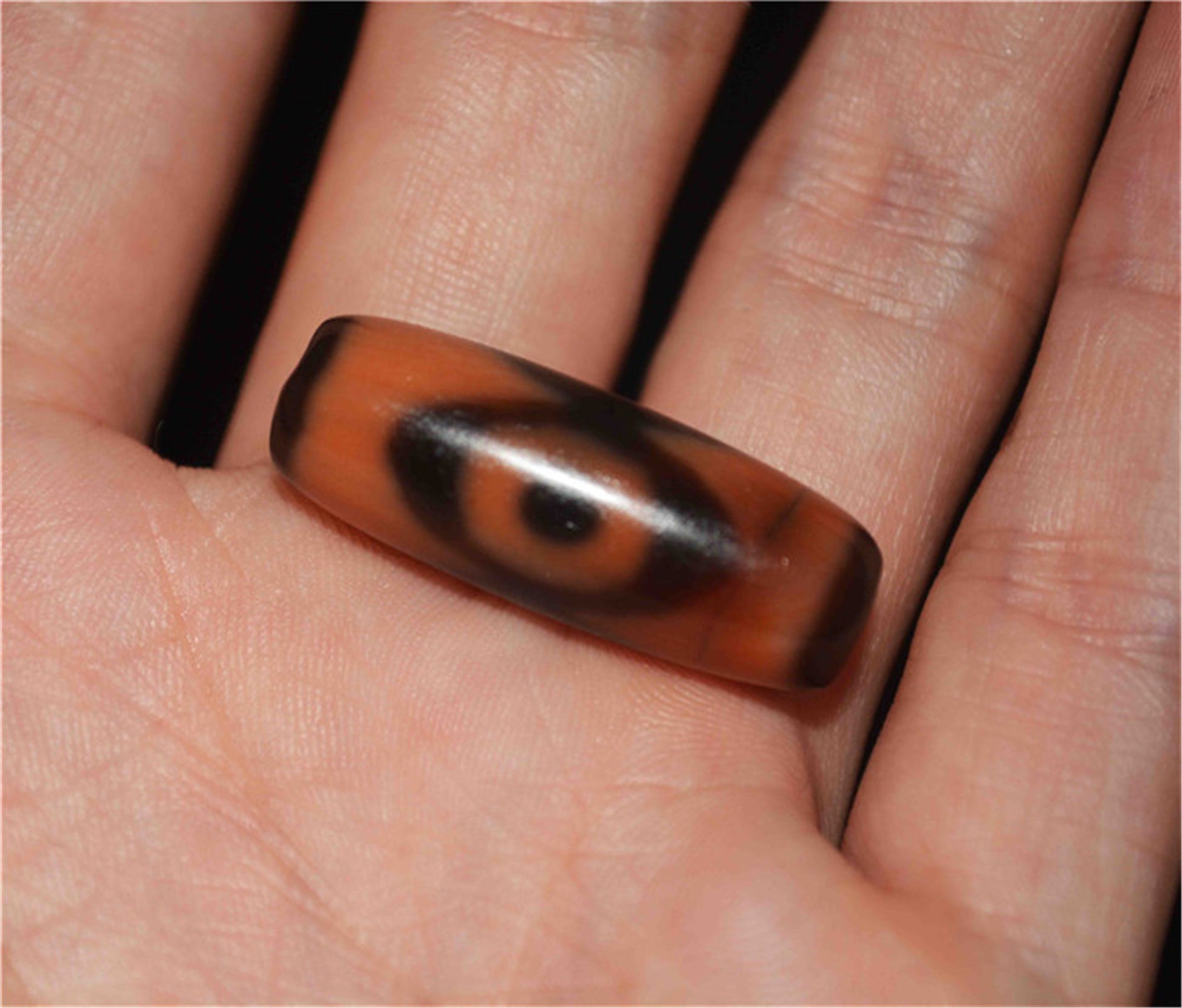 Genuine Tibetan Ancient Three Eyes Dzi Bead Cinnabar Pendant Amulet Himalaya Old Antique Real Bloodspots Agate Nepal 3 Eyed Pure Gzi Talisman Bracelet