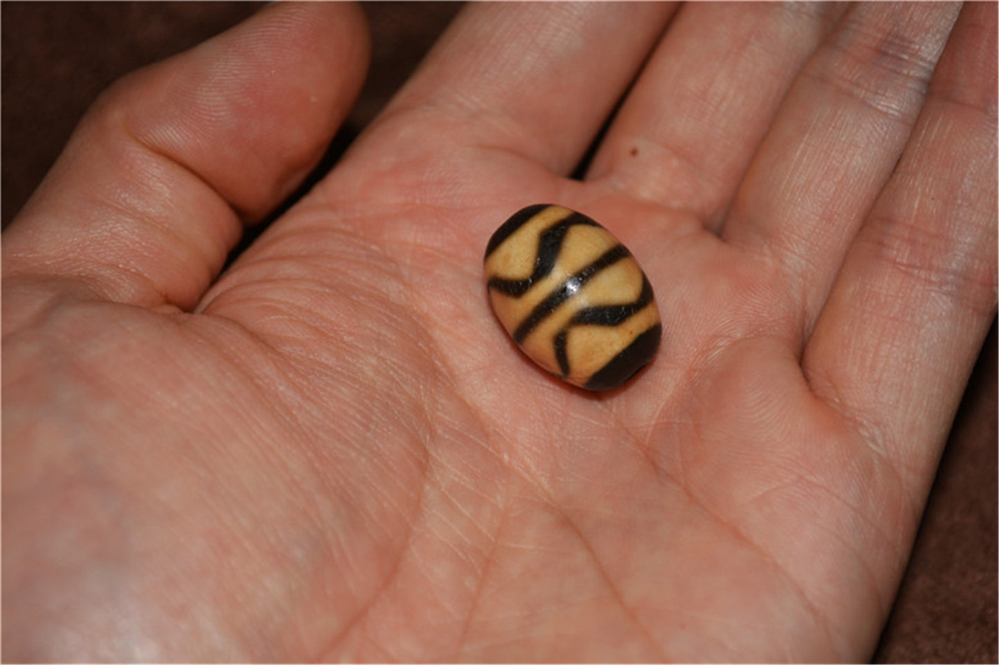 Tibetan Ancient Tiger Tooth Dzi Bead Amulet Pendant Himalaya Agate Zigzag Old Antique Nepal Real Water Wave Pure Gzi Talisman Bracelet