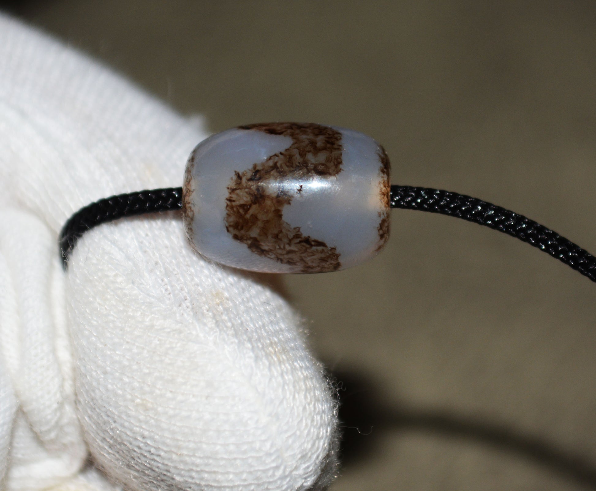 Genuine Tibetan Ancient Water Wave Dzi Bead Amulet Pendant Himalaya Agate Zigzag Old Antique Real Tiger Tooth Pure Gzi Talisman Bracelet