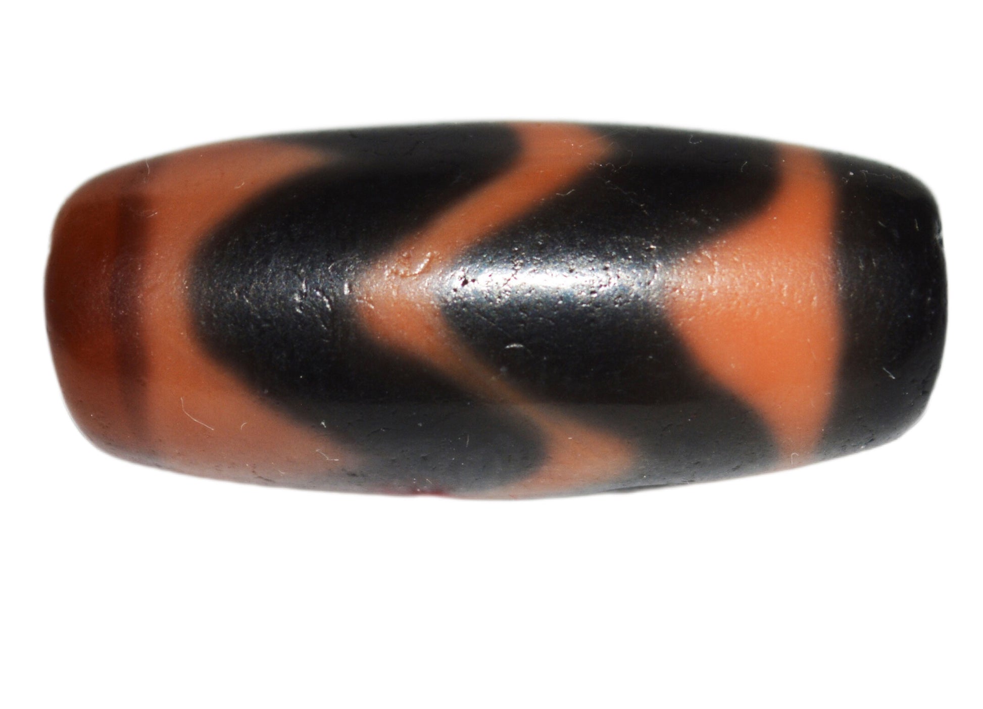 Genuine Tibetan Ancient Tiger Tooth Dzi Bead Pendant Water Wave Amulet Himalaya Zigzag Old Antique Real Agate Nepal Pure Gzi Talisman Bracelet