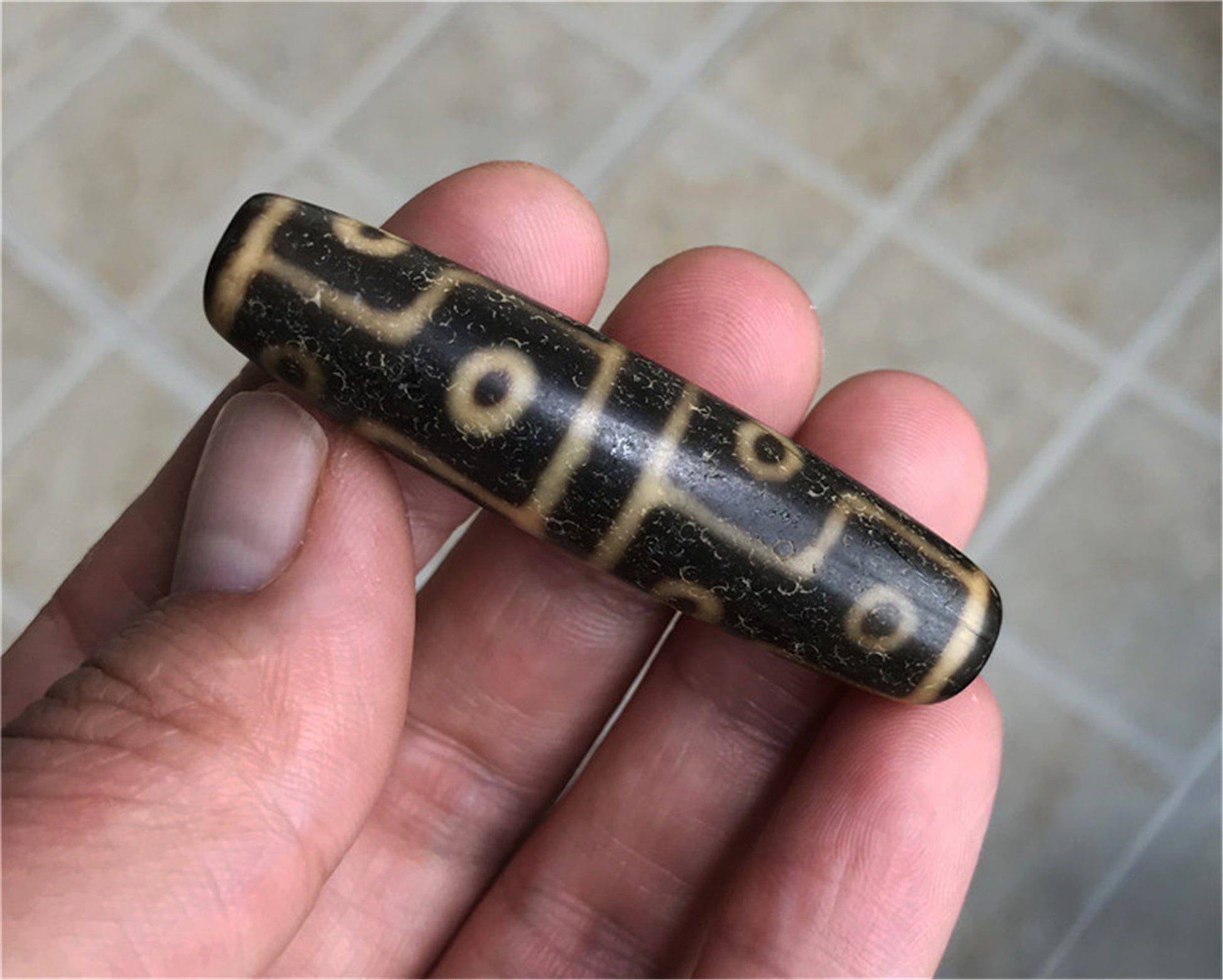 Genuine Tibetan Old Twelve Eyes Dzi Bead Pendant Amulet Himalaya Antique Real Agate Nepal Ancient 12 Eyed Pure Gzi Talisman Bracelet