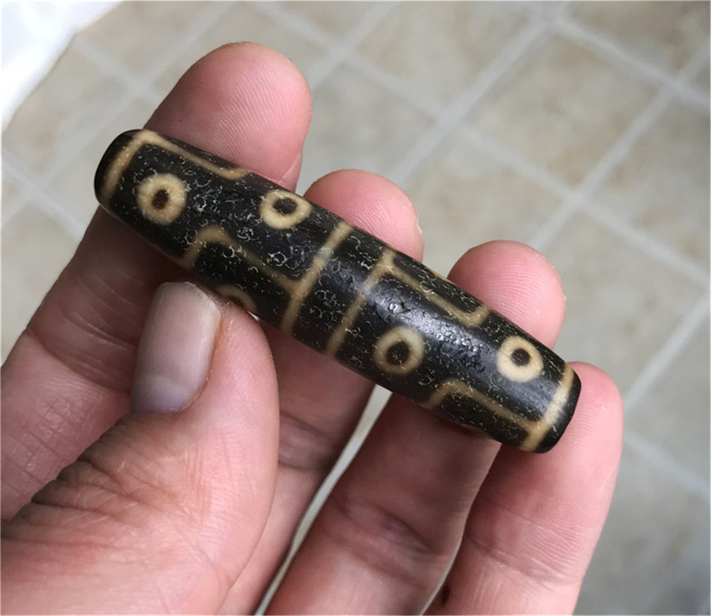 Genuine Tibetan Old Twelve Eyes Dzi Bead Pendant Amulet Himalaya Antique Real Agate Nepal Ancient 12 Eyed Pure Gzi Talisman Bracelet