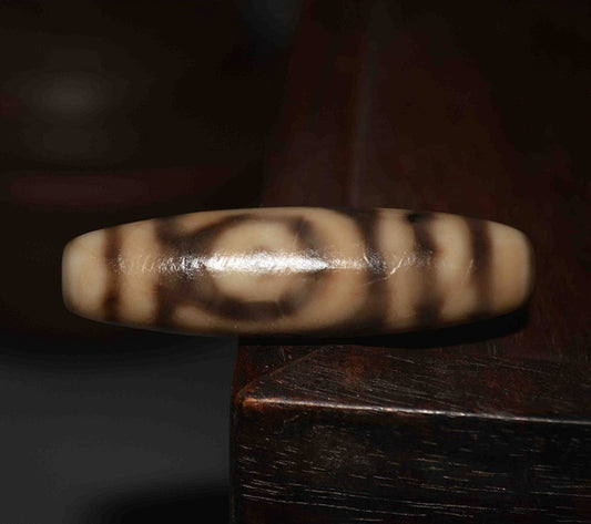 Genuine Tibetan Ancient Pure Two Eyes Dzi Bead Amulet Pendant Old Antique Real Himalaya Agate Nepal 2 Eyed Gzi Talisman Bracelet