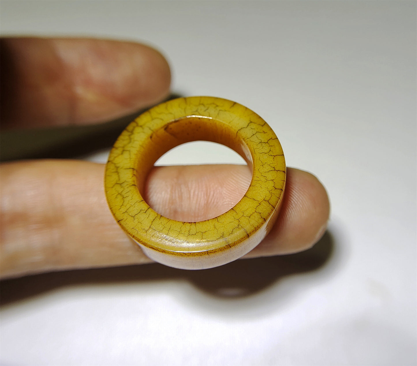 Genuine Tibetan Antique Yak Bone Amulet Pendant Ring Real Kapala Beads Old Mala Prayer Doughnut Lucky Talisman Donut